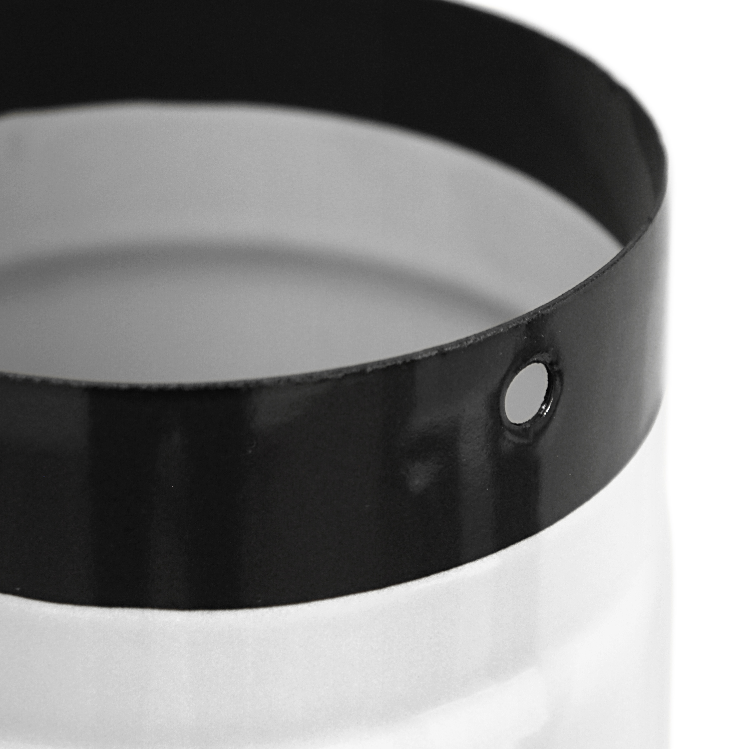 Tuyau de fumée / Tuyau de poêle émaillé 150 mm - 500 mm Blanc