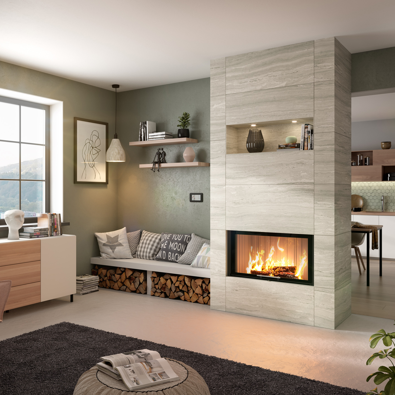 Spartherm Varia 1V-87h-4S Insert de cheminée RRA Ø 200 mm