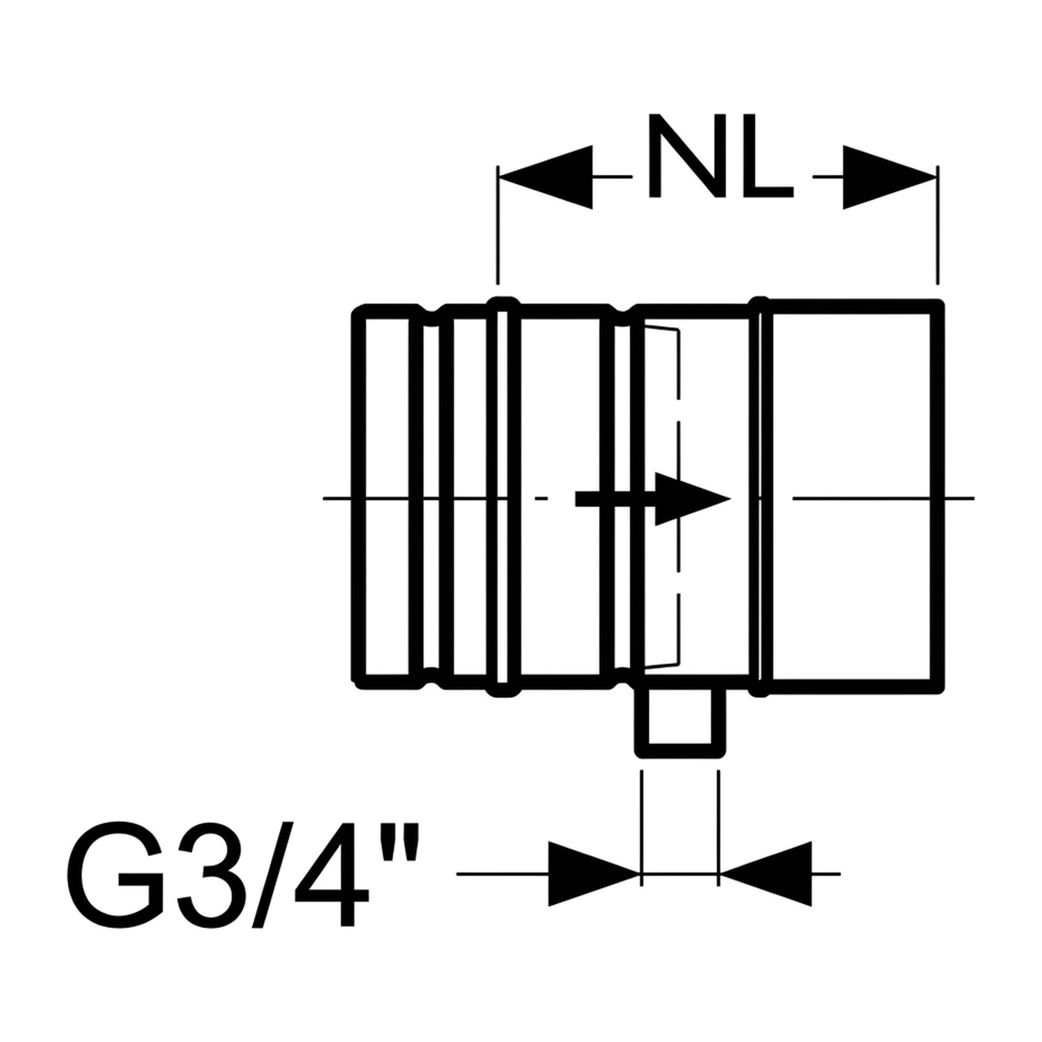 Schiedel Élément de conduit PPL 200 mm avec évacuation des condensats Ø 200 mm