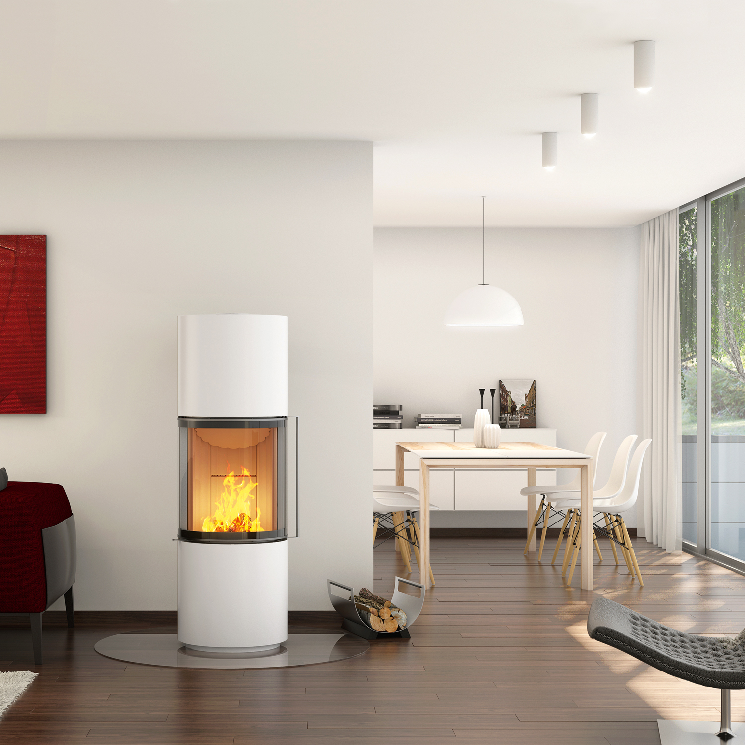 Spartherm Passo S RLU Poêle à bois Blanc
