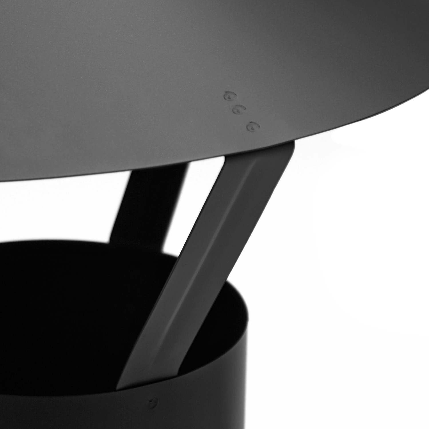 Conduit de fumée 130mm - Chapeau de pluie FAL noir