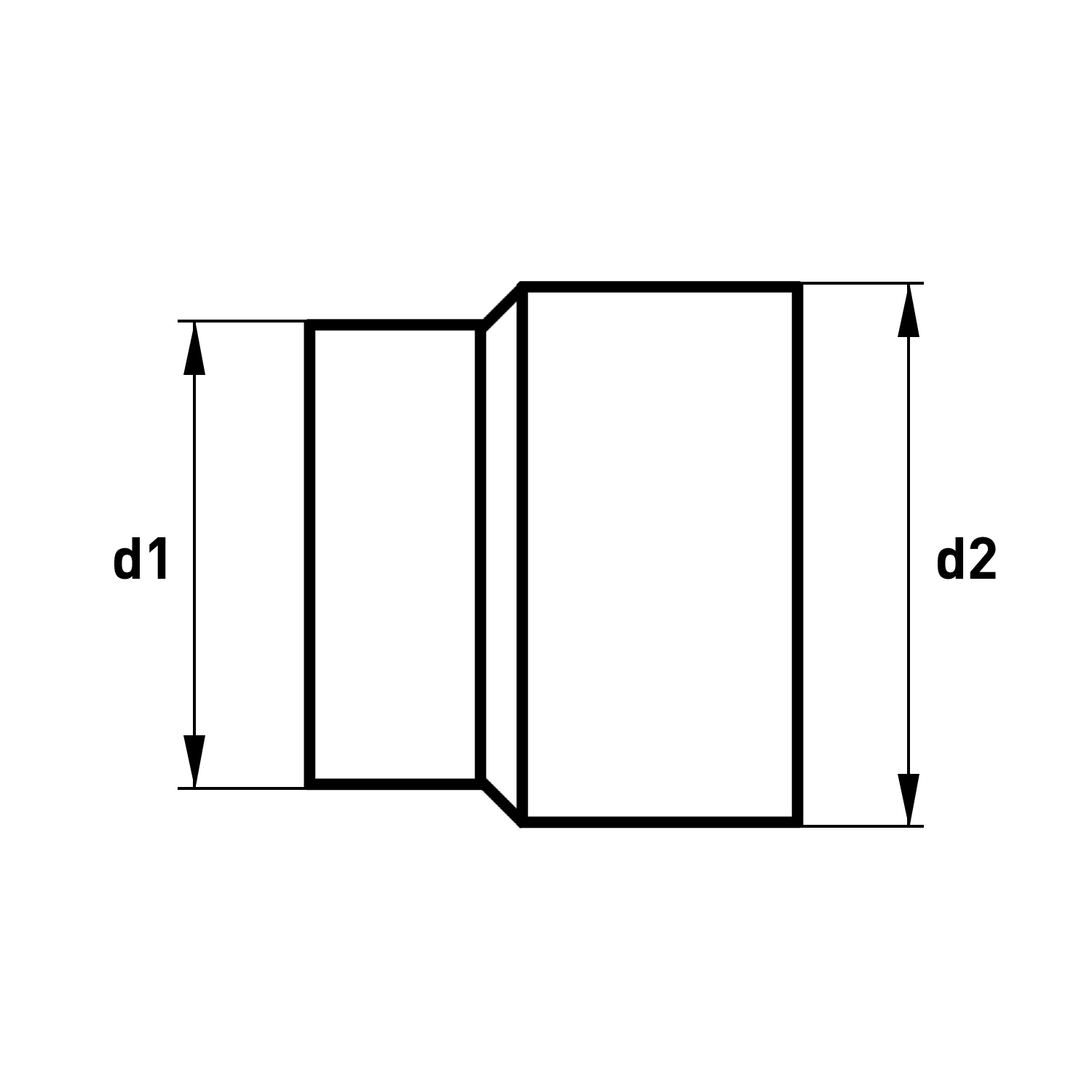 Extension de tuyau de poêle / conduit de fumée Raik 160 mm - 200 mm gris fonte