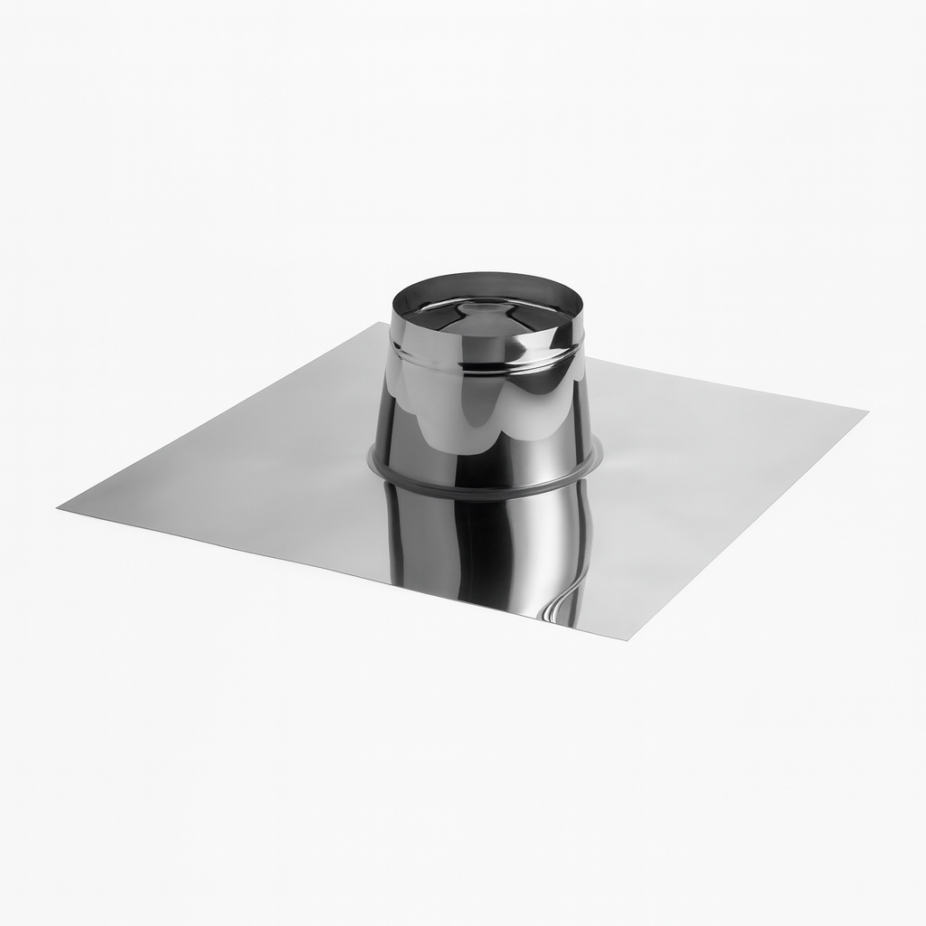 Schiedel traversée de toit 0° embout double paroi pour ICS Ø130 mm / 150 mm brillant