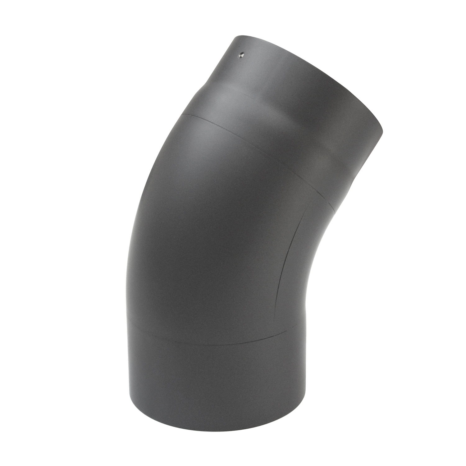 Coude de conduit de fumée Raik / Tuyau de poêle 150 mm - 45° tiré gris fonte