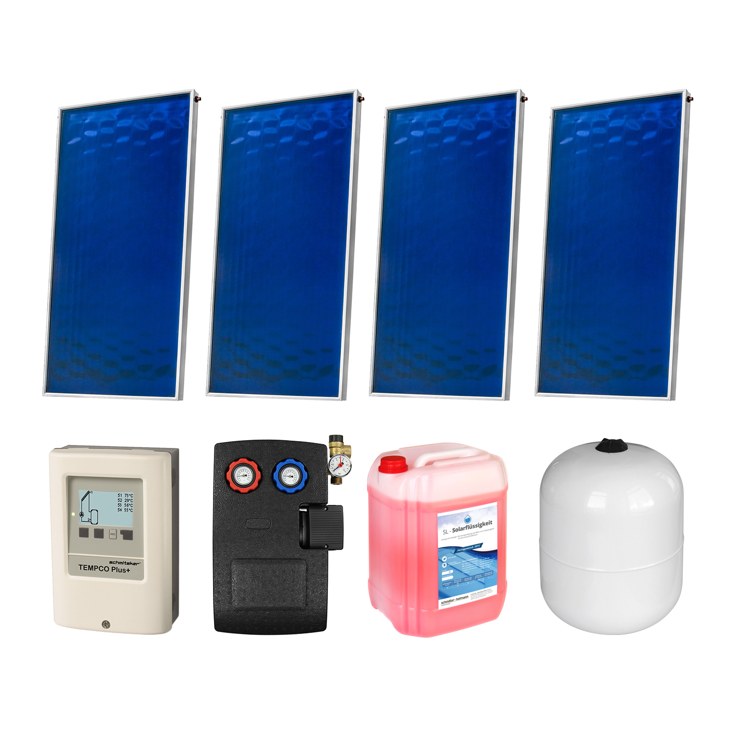 8 m² Ensol kit de capteurs solaires plats 3 8 m² Ensol kit de capteurs solaires plats 3