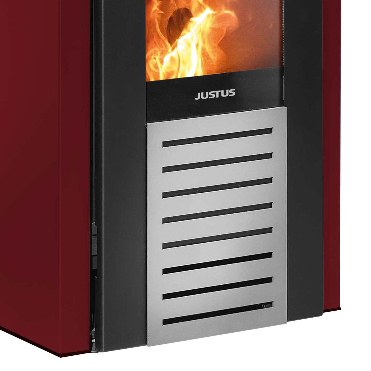 Justus Sirkos 2.0 poêle à granulés acier bordeaux