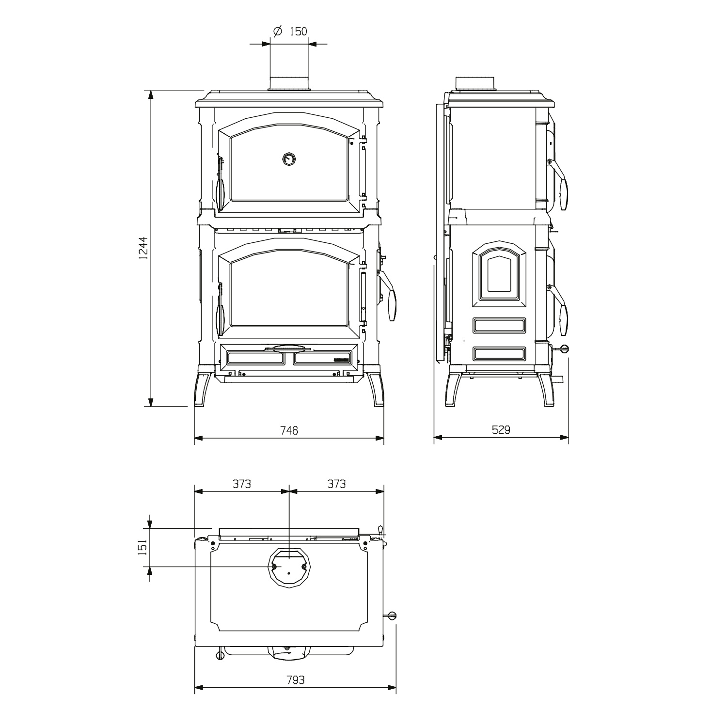 La Nordica Isotta Forno EVO poêle à bois La Nordica Isotta Forno EVO poêle à bois