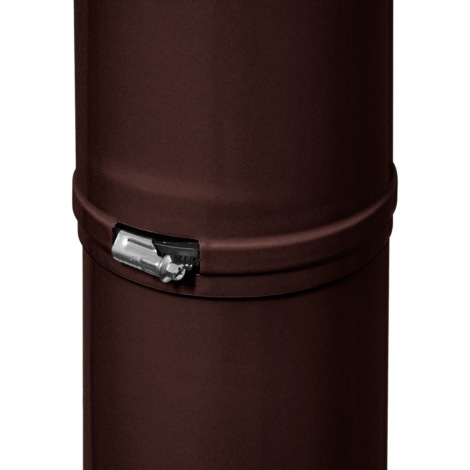 Raik Tuyau de Fumée / Tuyau de Poêle Émaillé 150mm - Tube Télescopique Marron