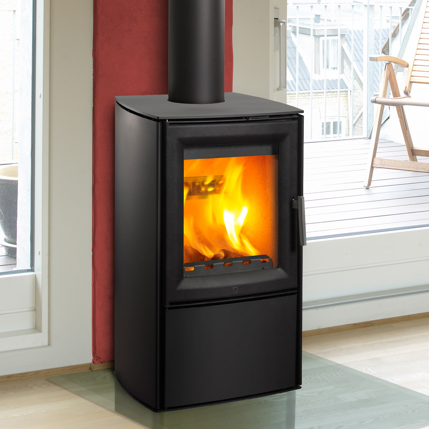 Varde Aura 3 Poêle à bois Acier Noir Varde Aura 3 Poêle à bois Acier Noir