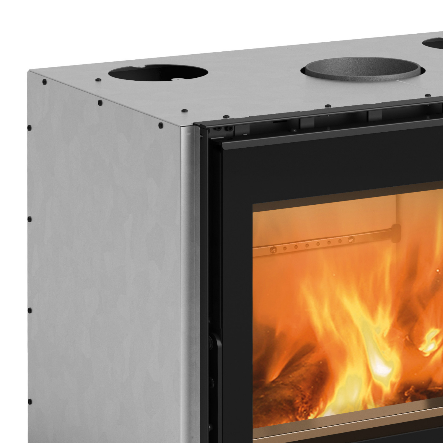 La Nordica Inserto 80 Wide 2.0 Insert de cheminée Acier Noir