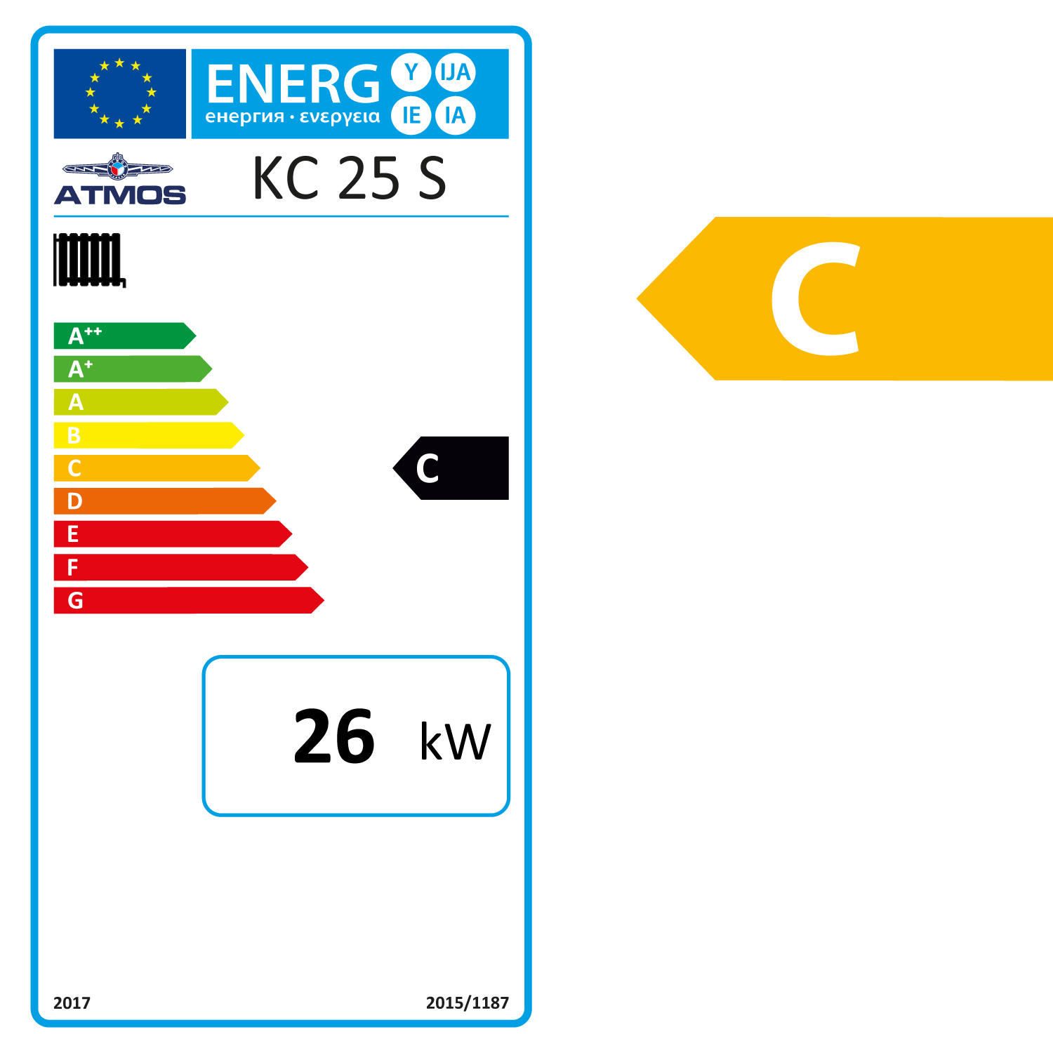 Chaudière à gazéification de charbon ATMOS KC 25 S