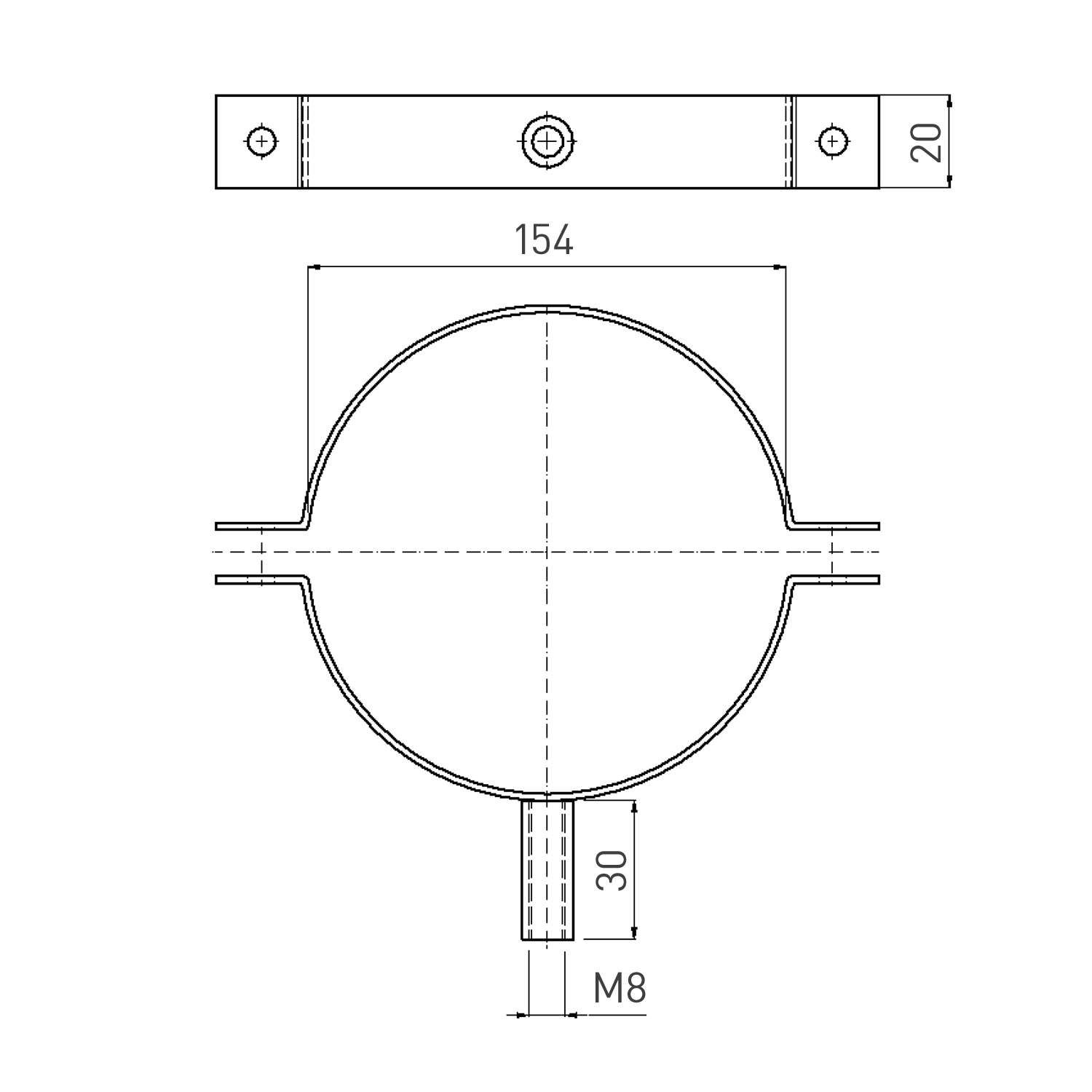 Collier de serrage pour conduit de fumée / tuyau de poêle émaillé 150 mm - Blanc