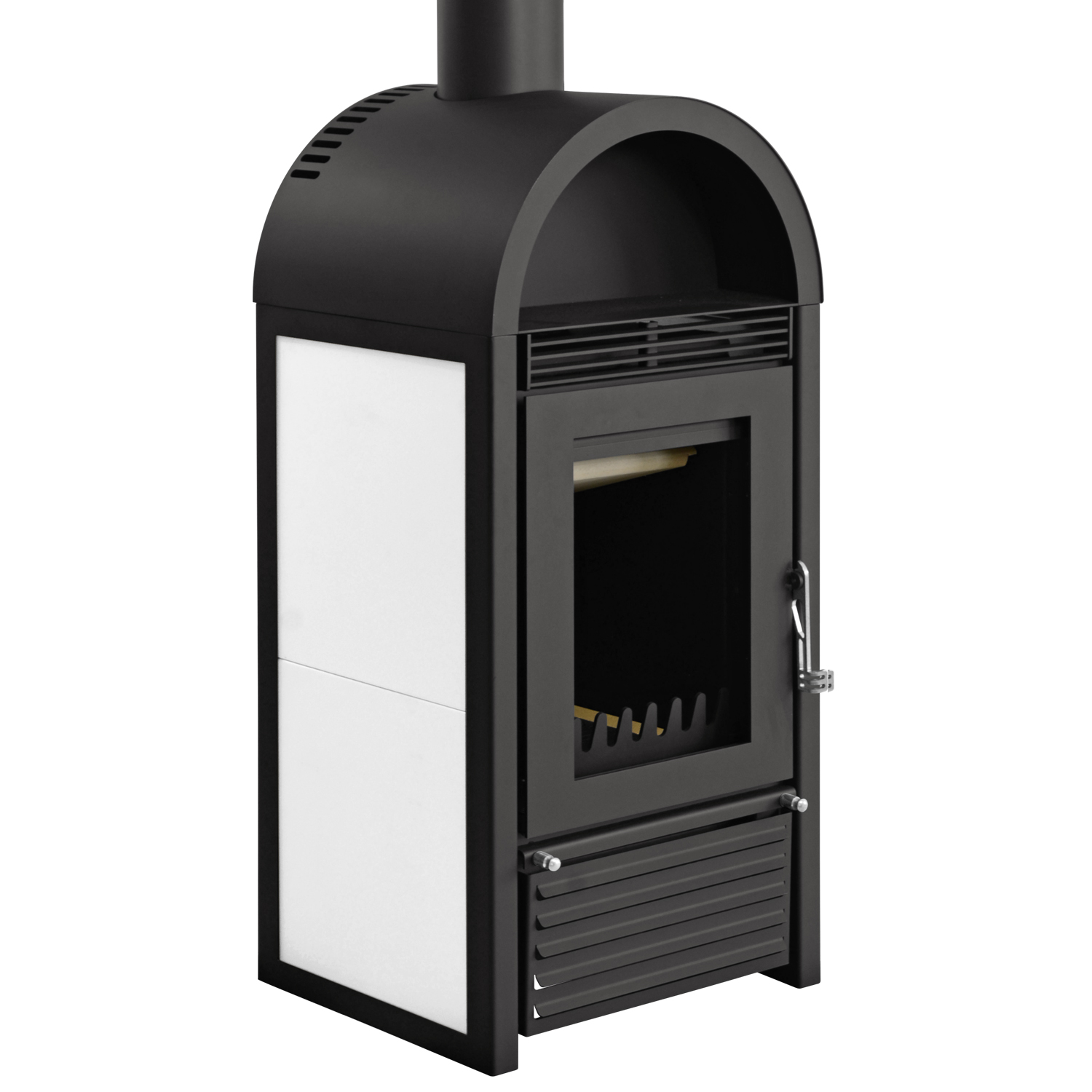 Poêle à bois avec échangeur thermique Schmitzker Marbella blanc