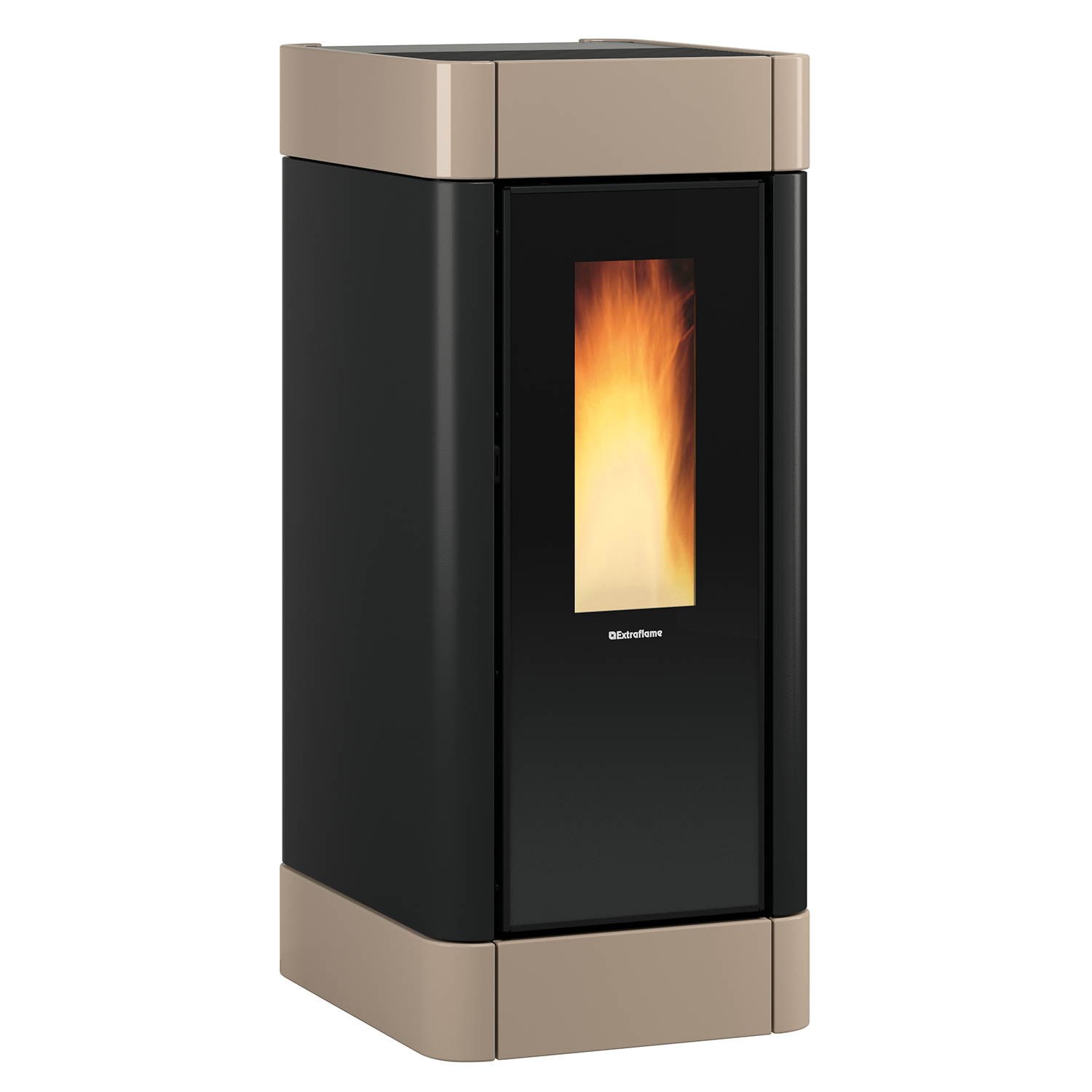Extraflame Evolution Line Sinfony poêle à granulés acier brillant Tortora