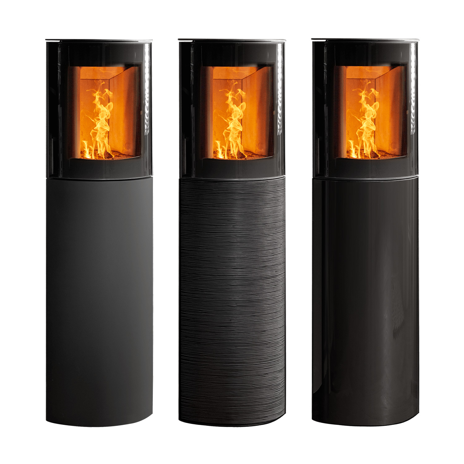 Austroflamm Mr. Wu Poêle à briquettes Acier Noir