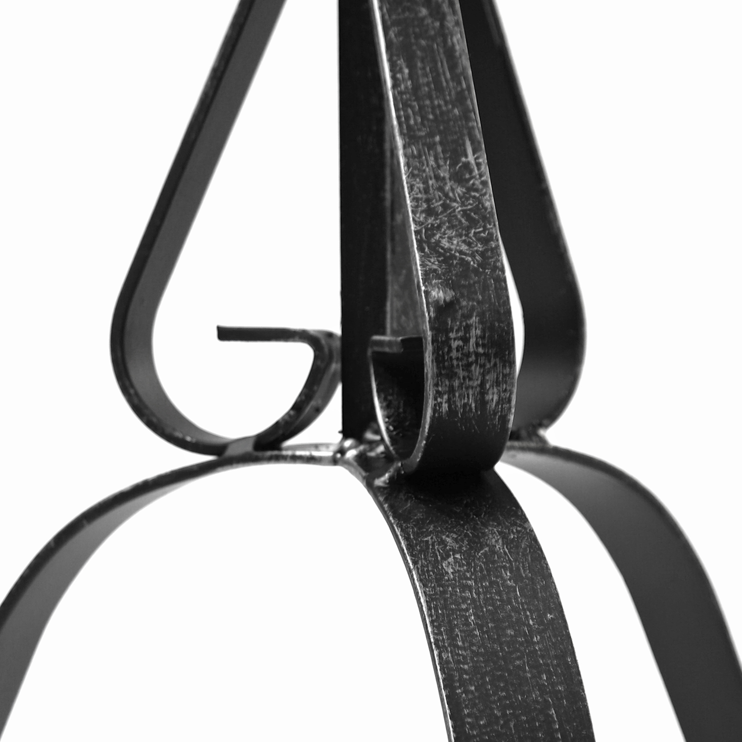 Raik Ensemble d'outils de cheminée Heinrich, 4 pièces, fer forgé, 64 cm