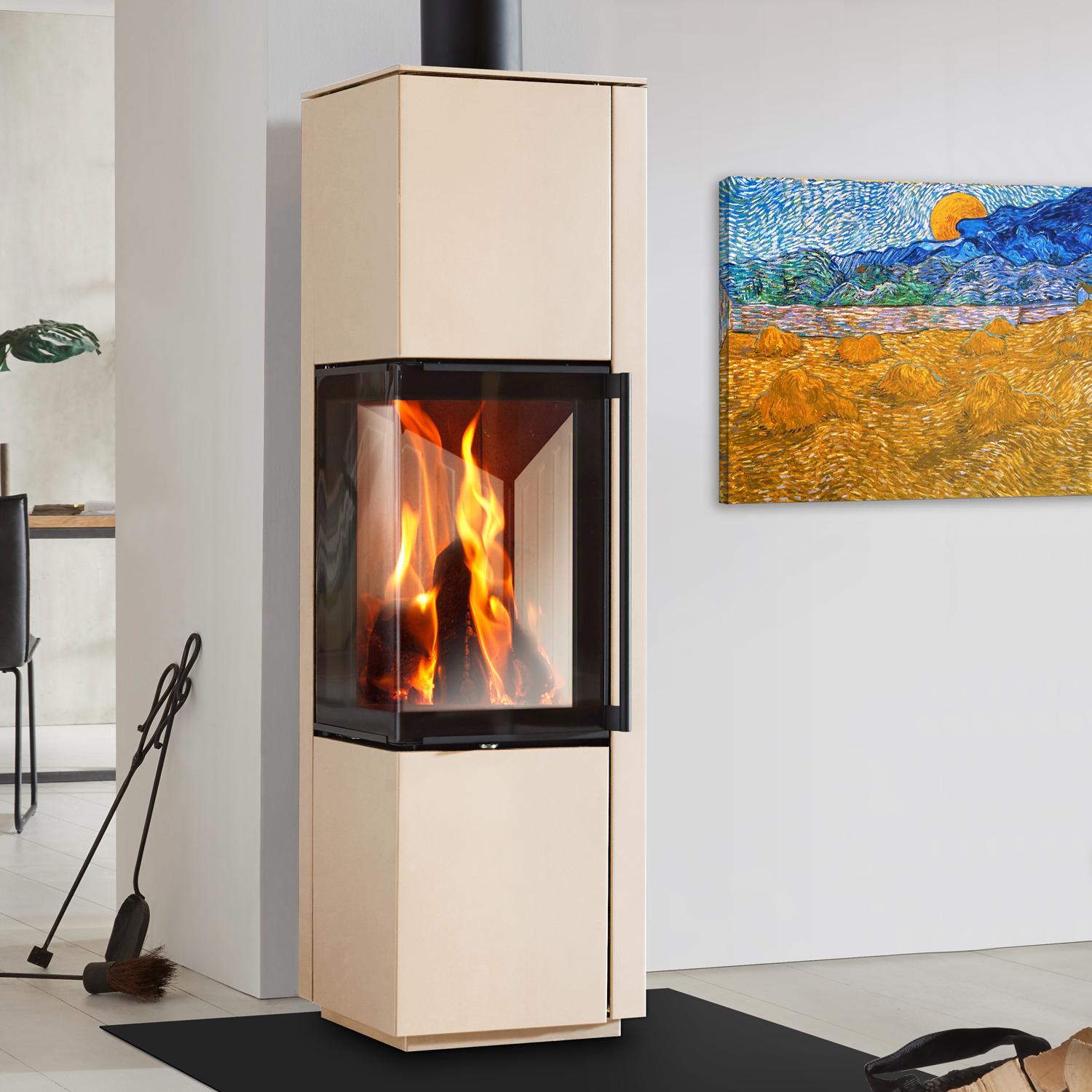 Spartherm Piko L RLU Poêle à bois Perle