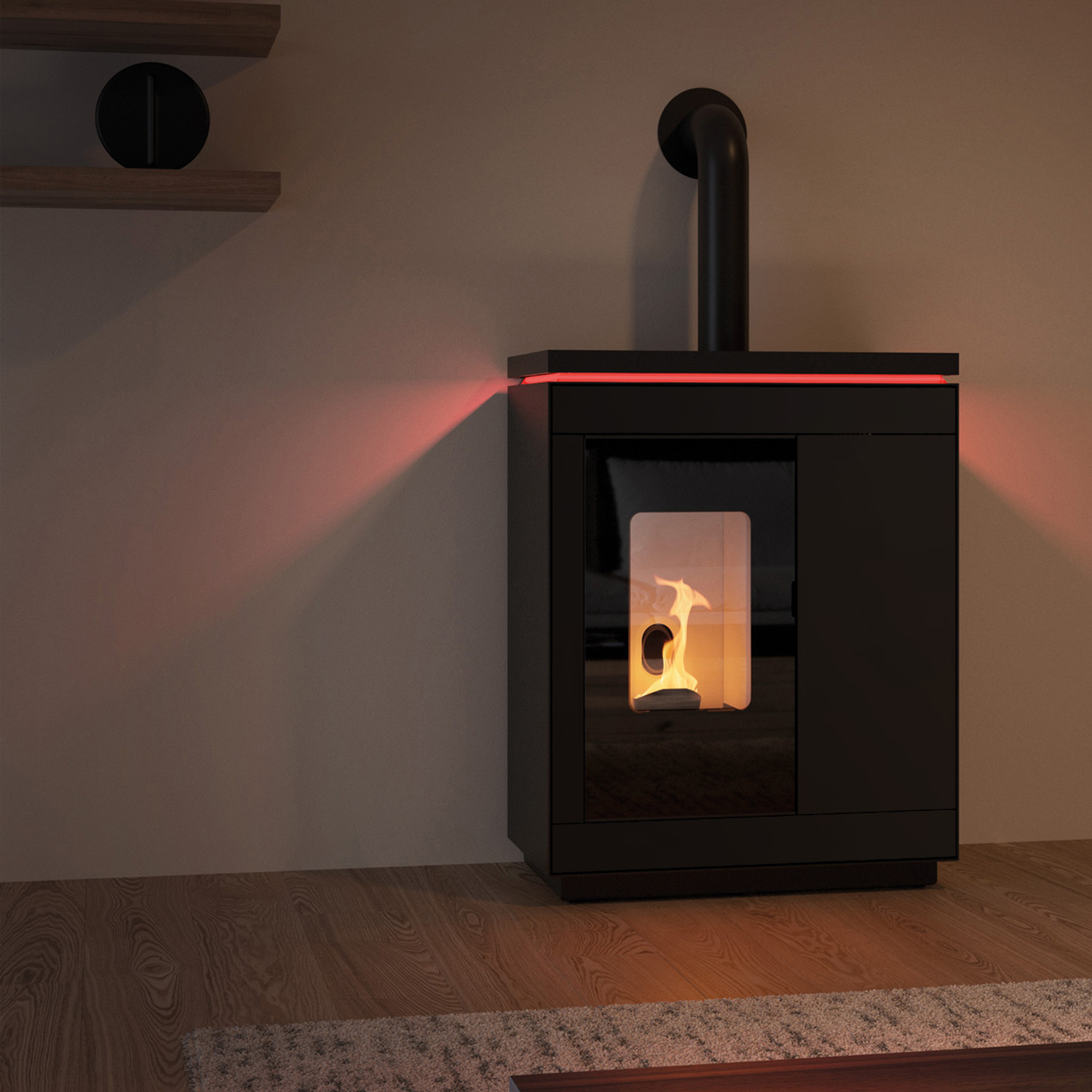 Olsberg Epana Poêle à granulés Acier Noir