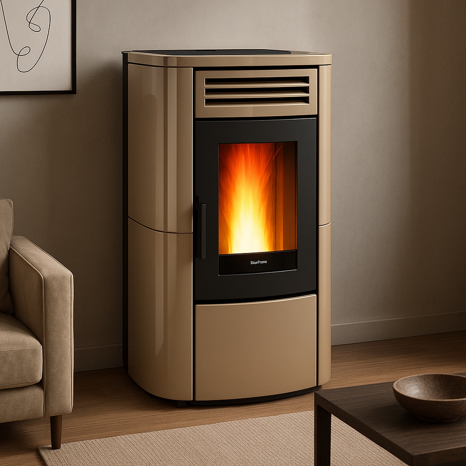 Extraflame TERRY PLUS - Taupe poêle à granulés EVOLUTION LINE