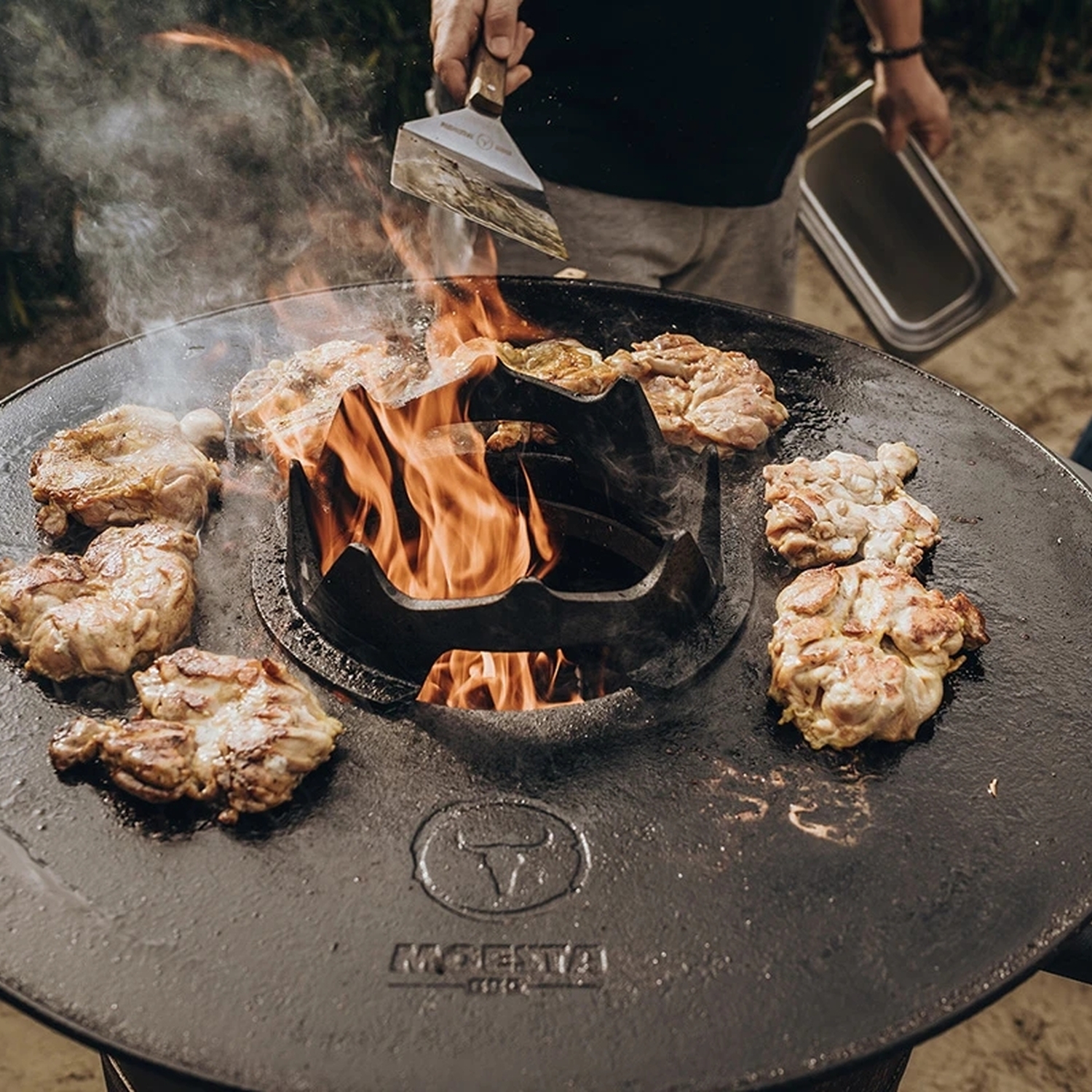 Moesta couronne wok pour disque BBQ