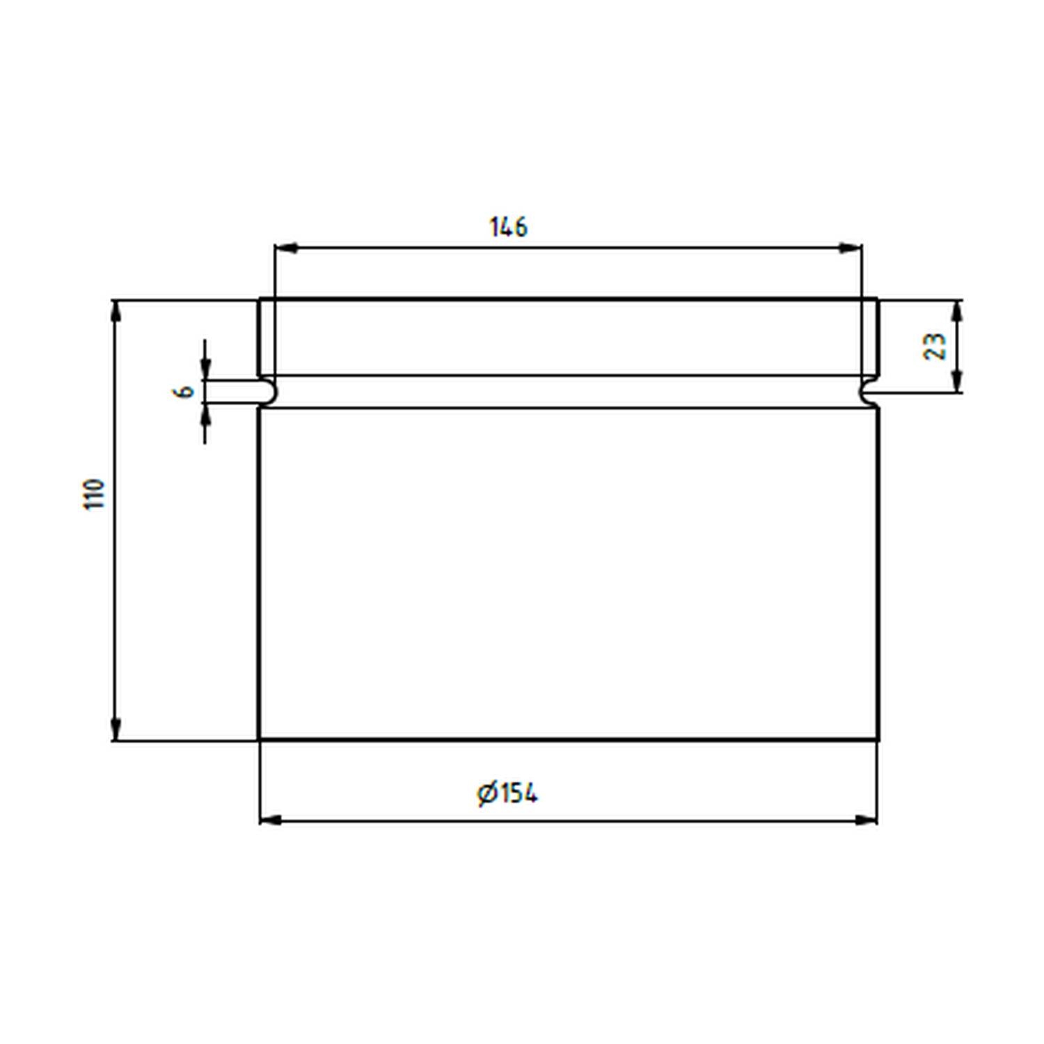 Raik raccordement conduit de cheminée LS diamètre 150