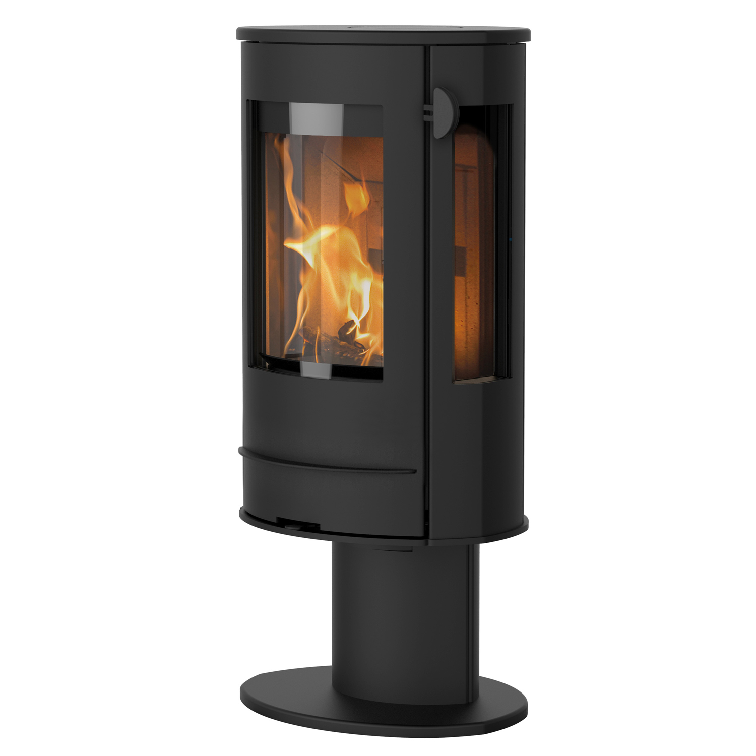 Poêle à bois Lotus Liva 7G Noir, sortie de fumée arrière Poêle à bois Lotus Liva 7G Noir, sortie de fumée arrière