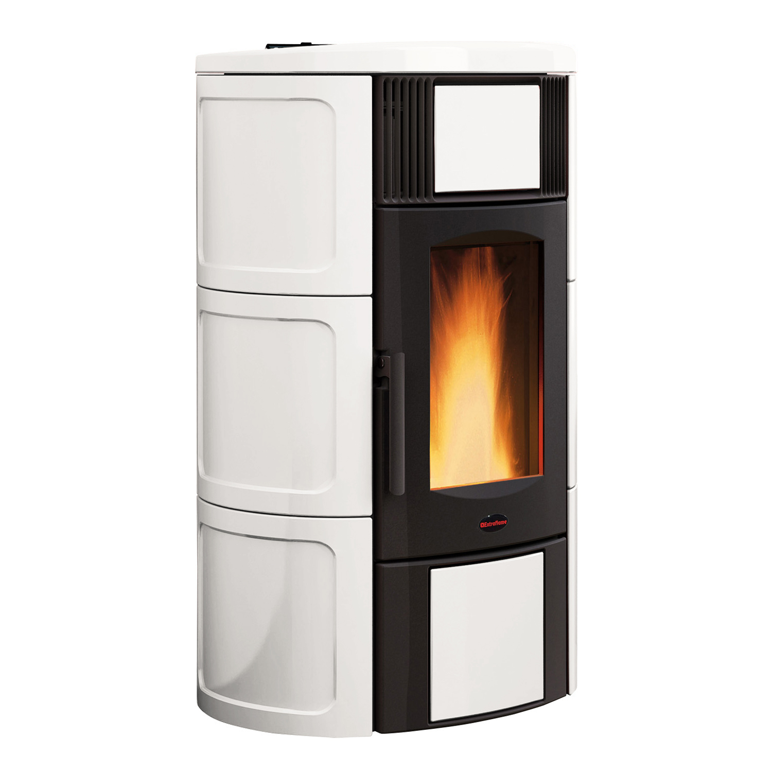 Extraflame Iside Idro H15 poêle à granulés bouilleur Majolique blanc
