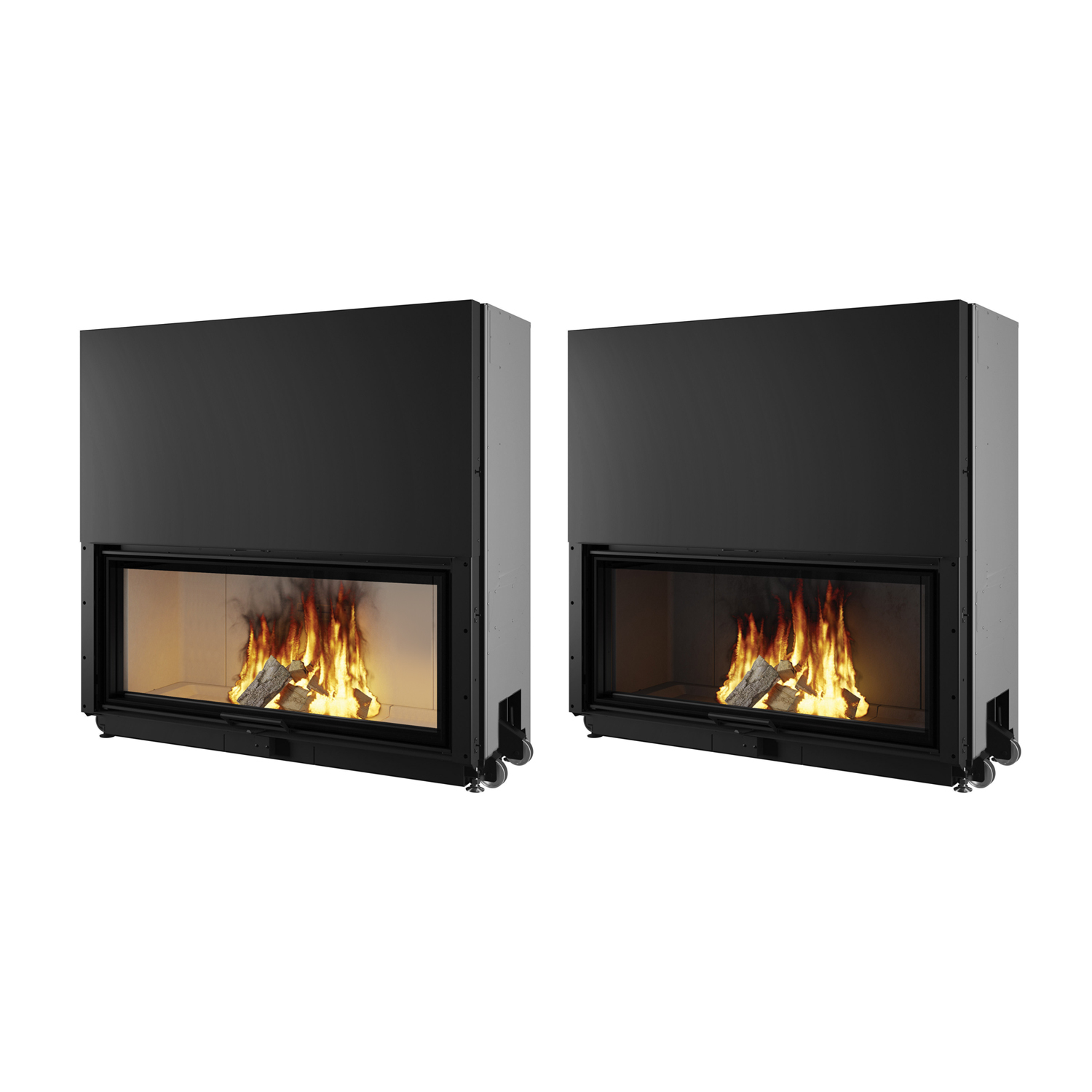 Edilkamin Windo 120 insert de cheminée foyer noir
