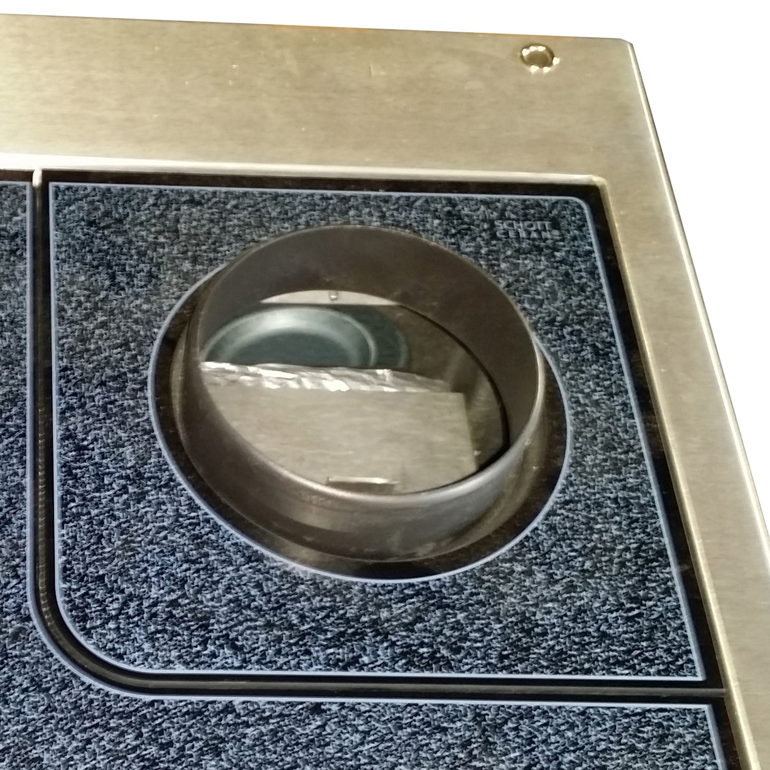 Wamsler K 128 Cuisinière à bois à gauche blanc avec plaque vitrocéramique raccordement par le haut