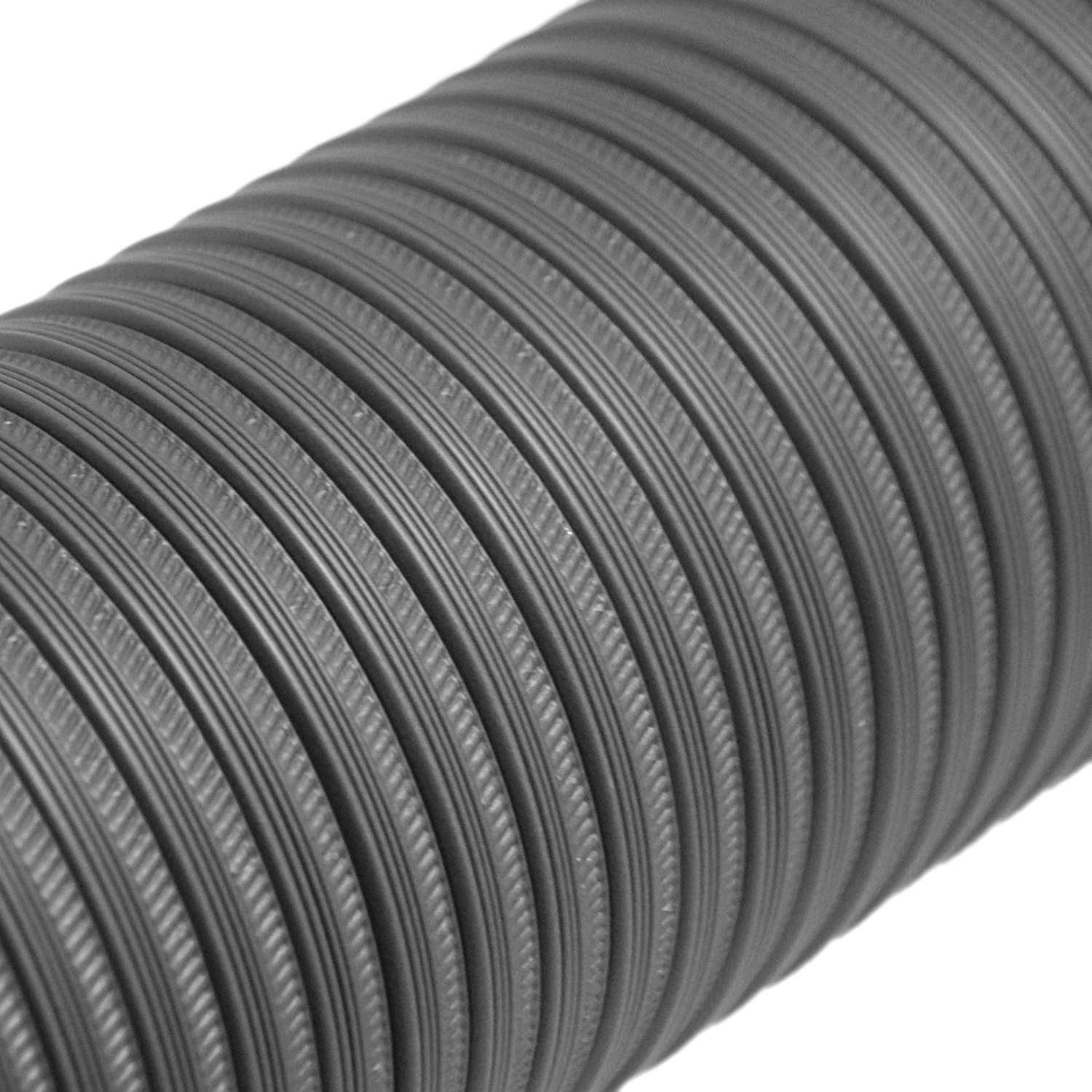 Raik Color Flex Tuyau flexible en aluminium gris Ø 100 mm Longueur 1,5 m, pour raccordement à l'air extérieur