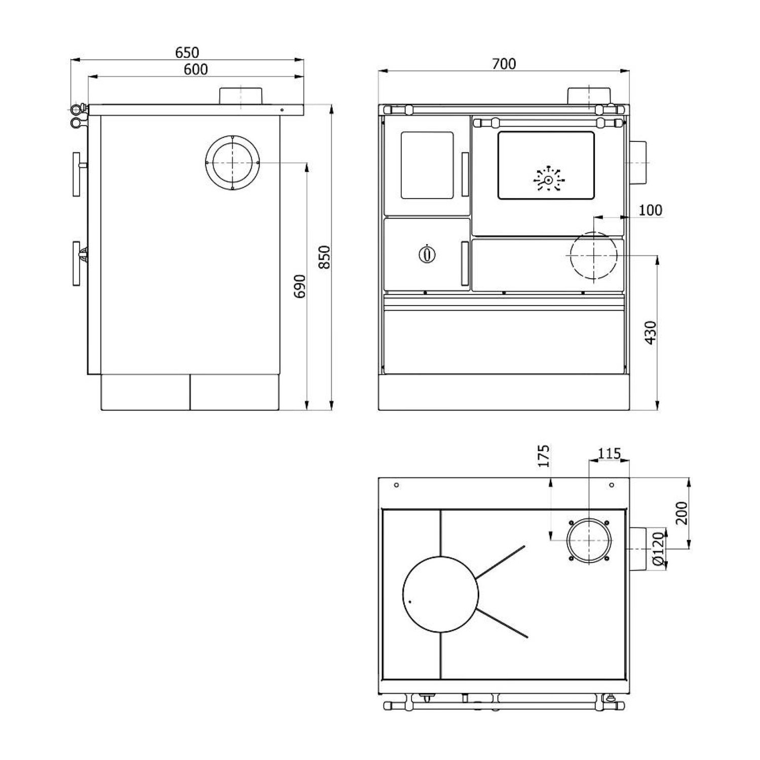 Westminster cuisinière à bois Style 70