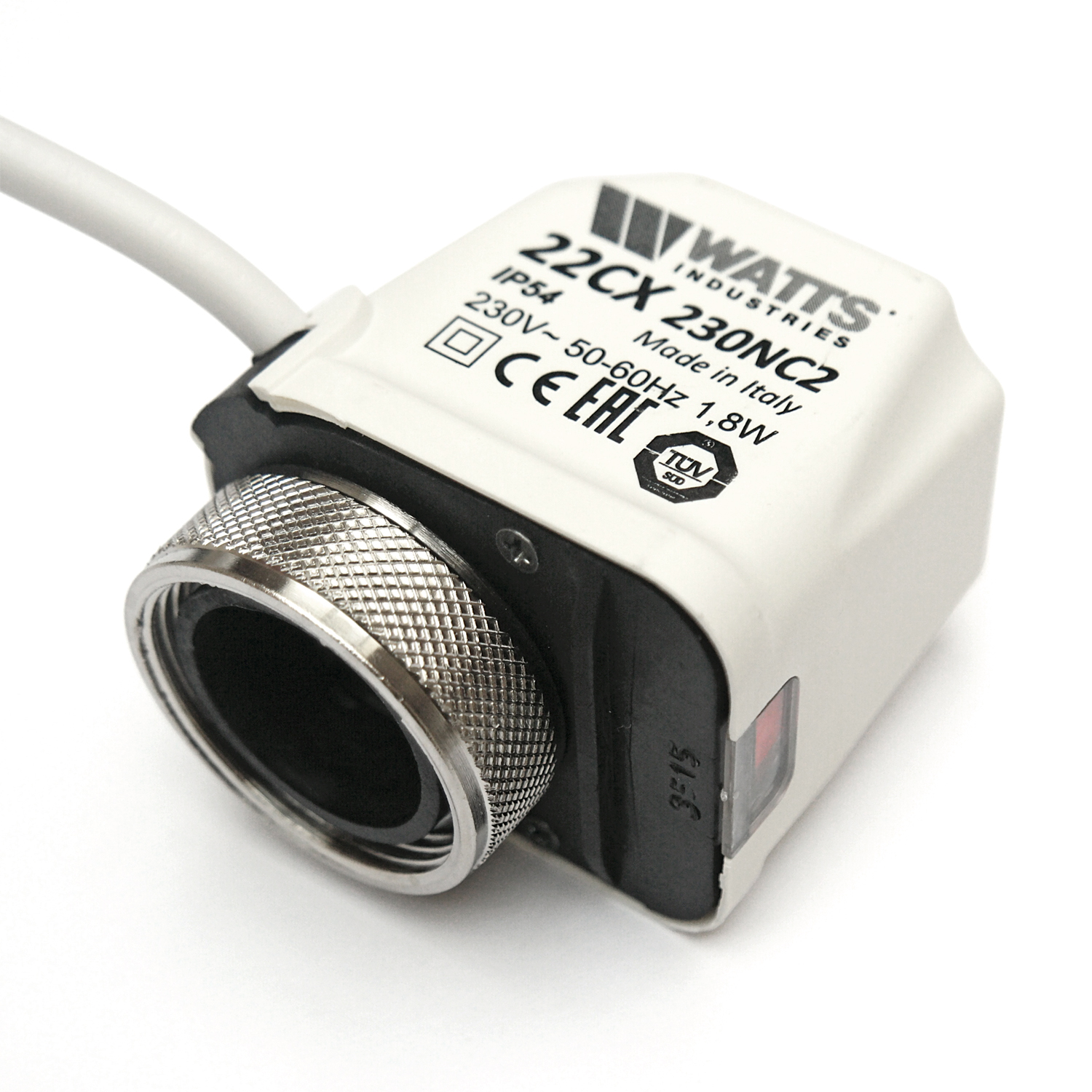 Actionneur Watts / Actionneur de vanne 22CX pour répartiteur de circuit de chauffage, compatible avec le type de vanne Heimeier