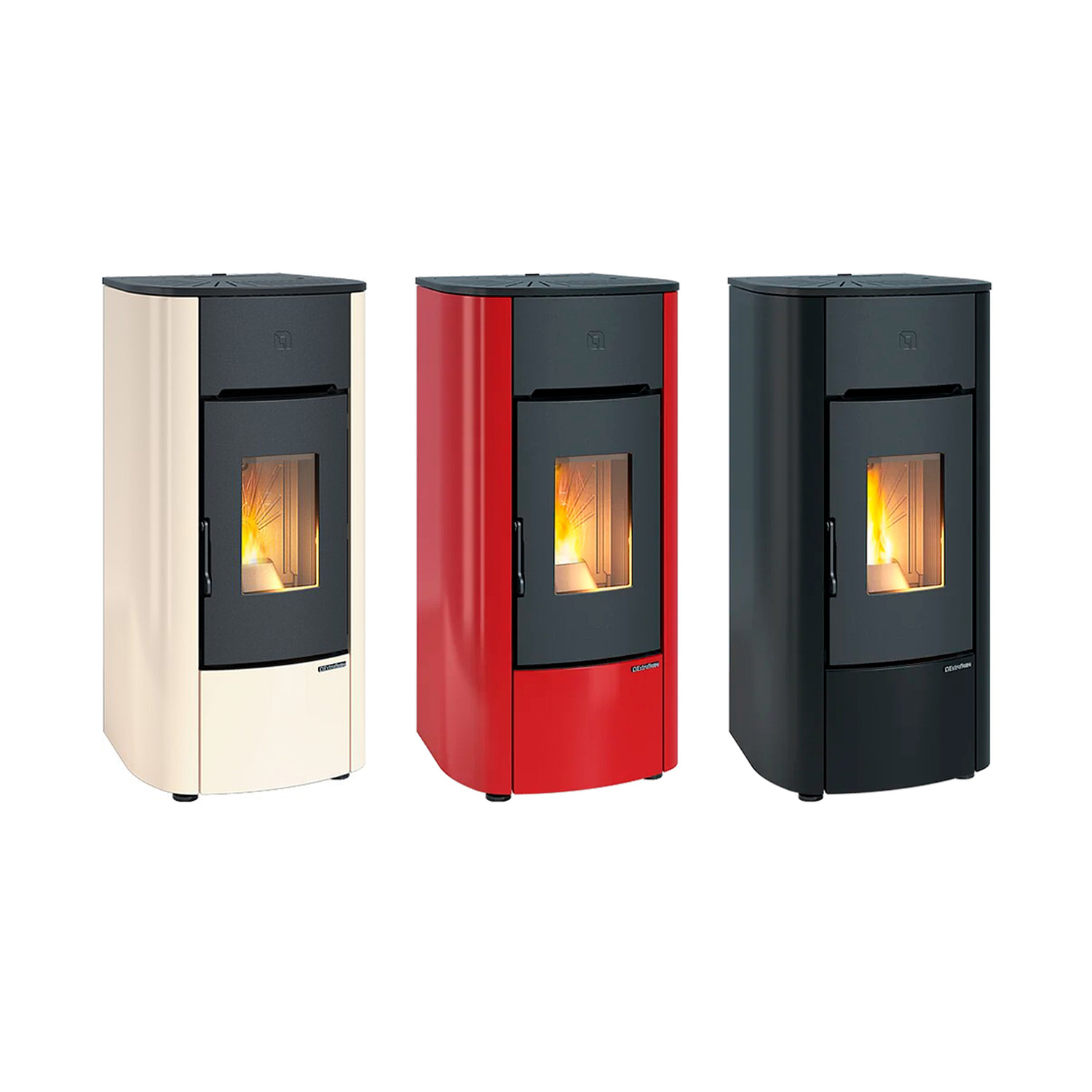 Extraflame Mariella poêle à granulés Bordeaux