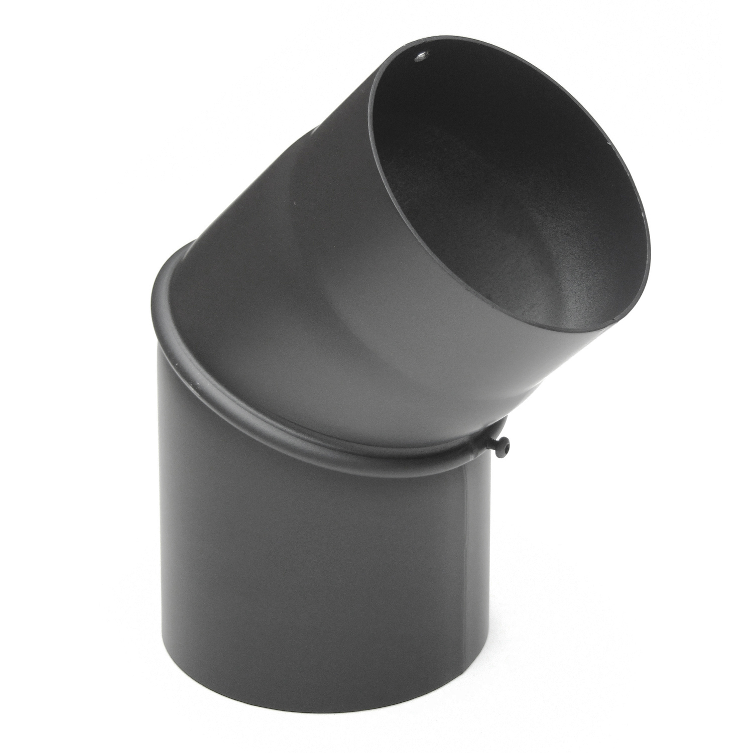 Coude de conduit de fumée Raik / Tuyau de poêle 120 mm - 0° - 45° sans ouverture de nettoyage gris fonte