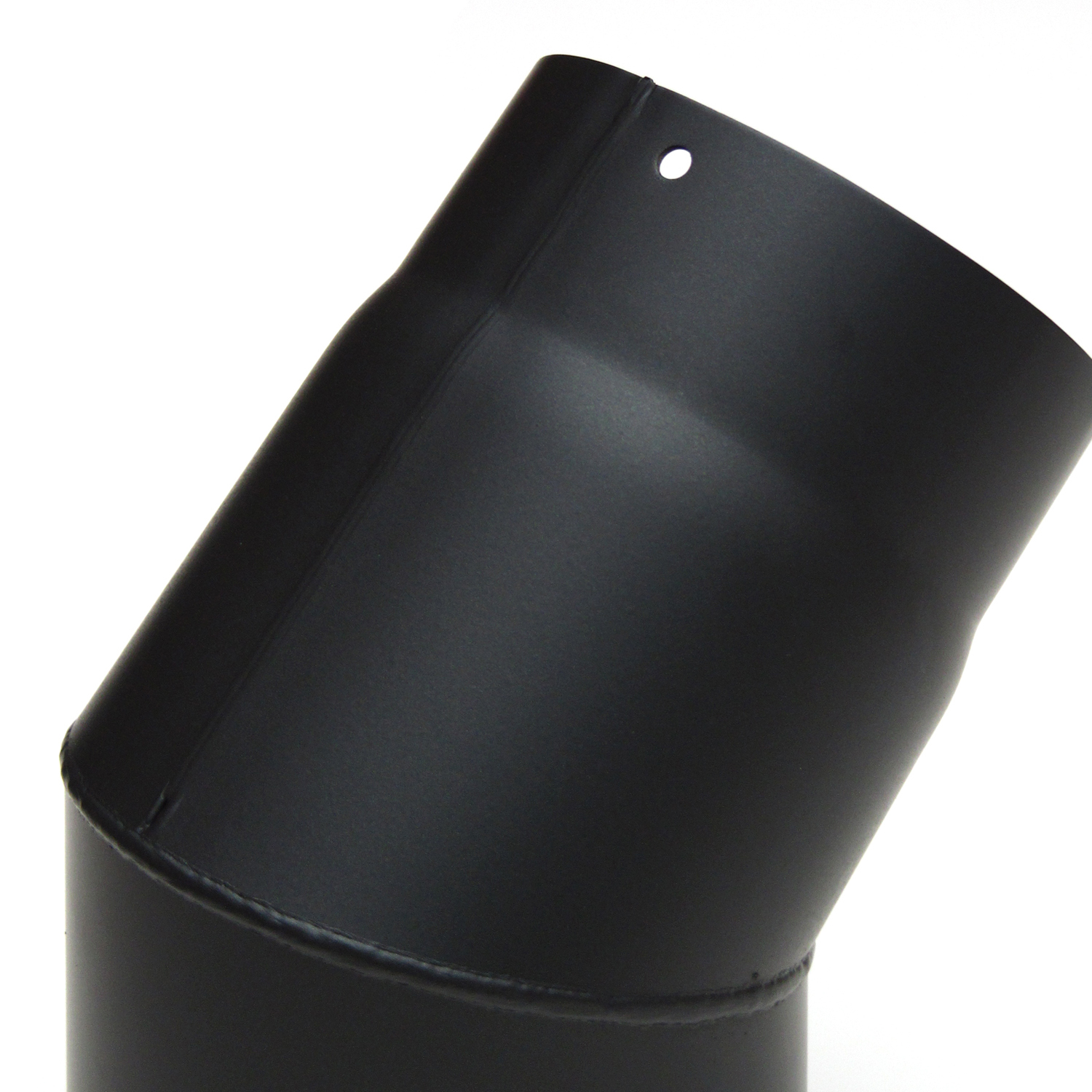 Raik Basic coude de tuyau de fumée 160mm noir 45° sans porte pour tuyau de fumée / conduit de fumée