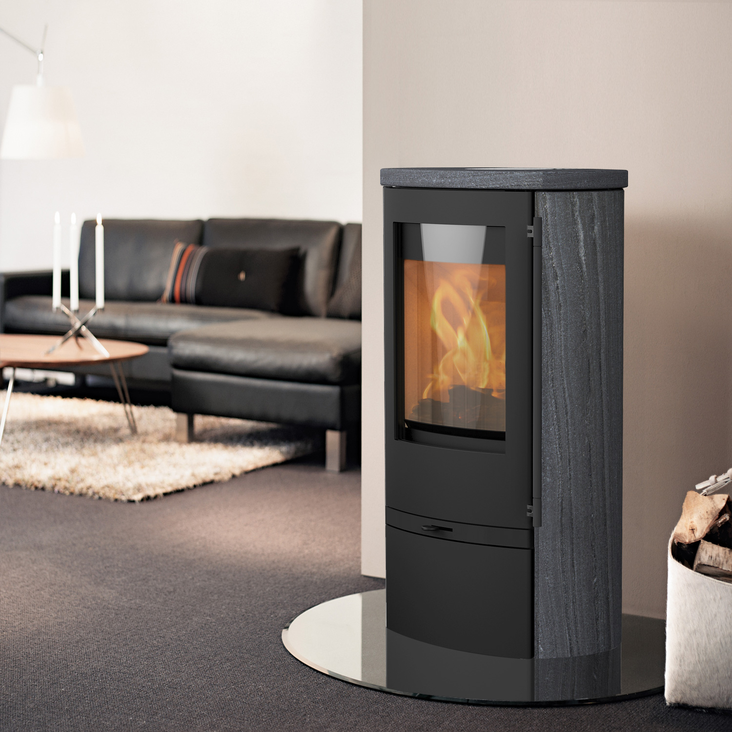 Lotus Jubilee 25 poêle à bois acier noir / Indian Night, DIBt