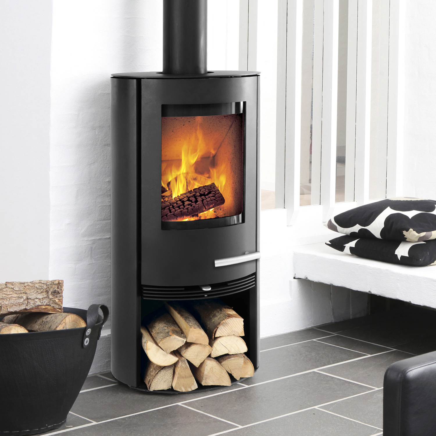 Poêle à bois TermaTech TT20R Acier Noir