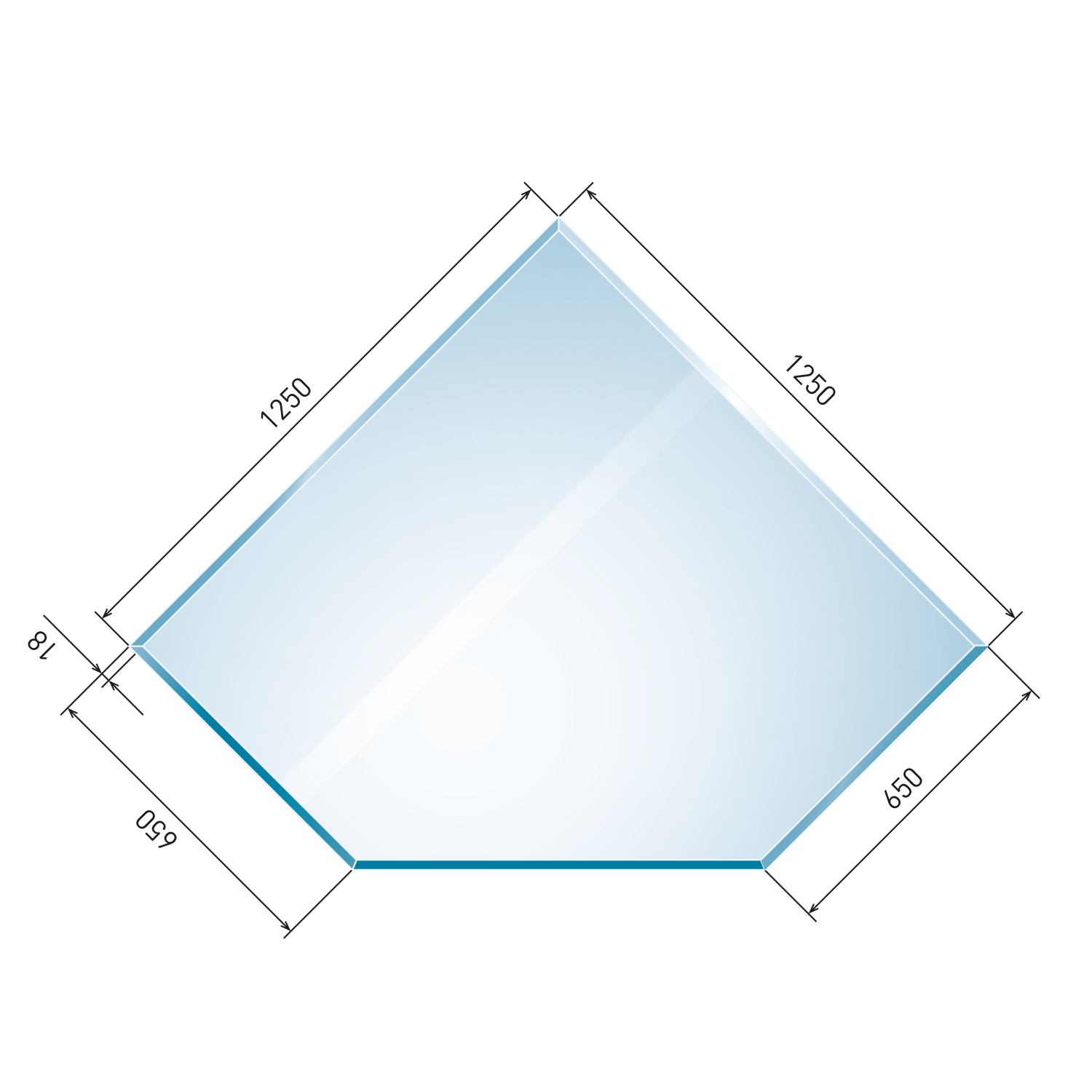Raik Kamin Plaque de Verre Diamant 2 avec Facette Incluse Raik Kamin Plaque de Verre Diamant 2 avec Facette Incluse