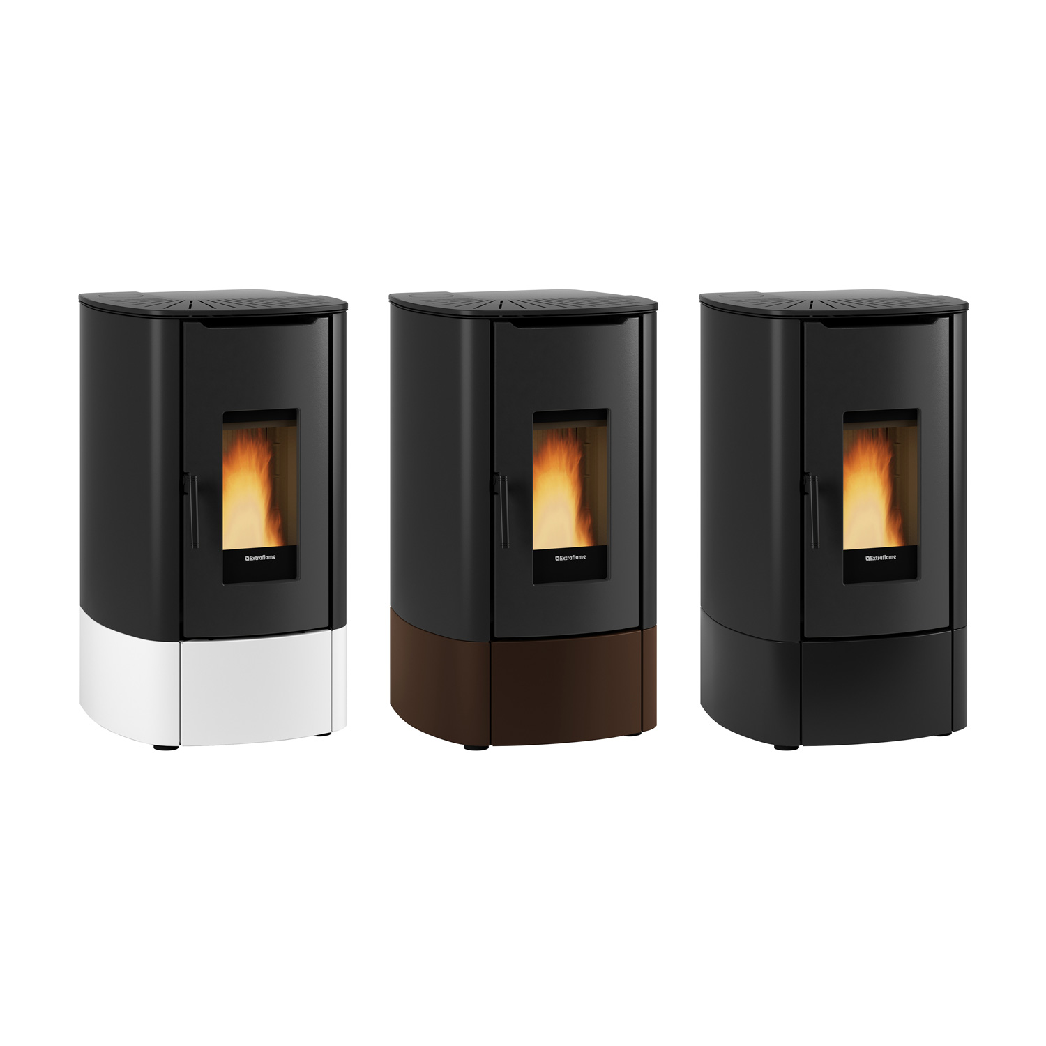 Extraflame Evolution Line Angy poêle à granulés acier blanc