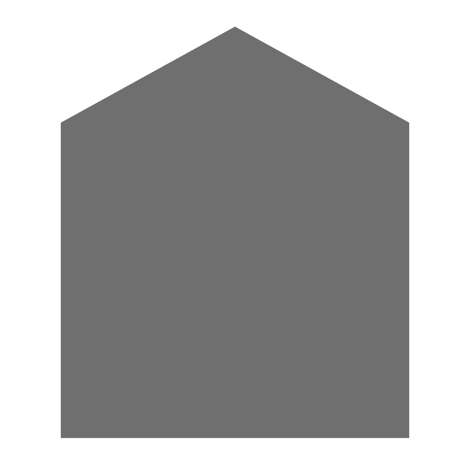 Plaque de sol Raik B4 5 côtés, gris fonte, revêtement en poudre, 800 x 1000 mm