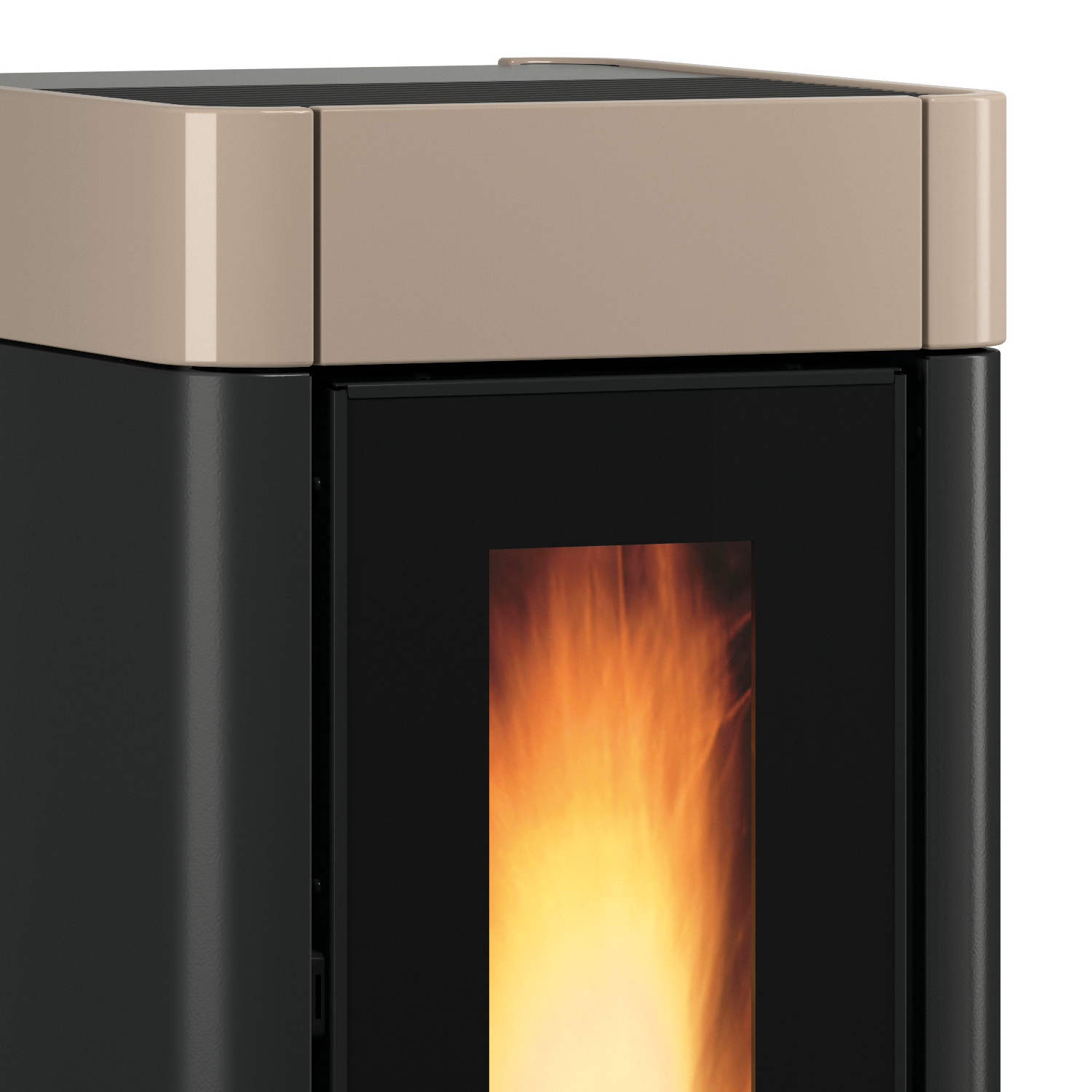 Extraflame Evolution Line Sinfony poêle à granulés acier brillant Tortora