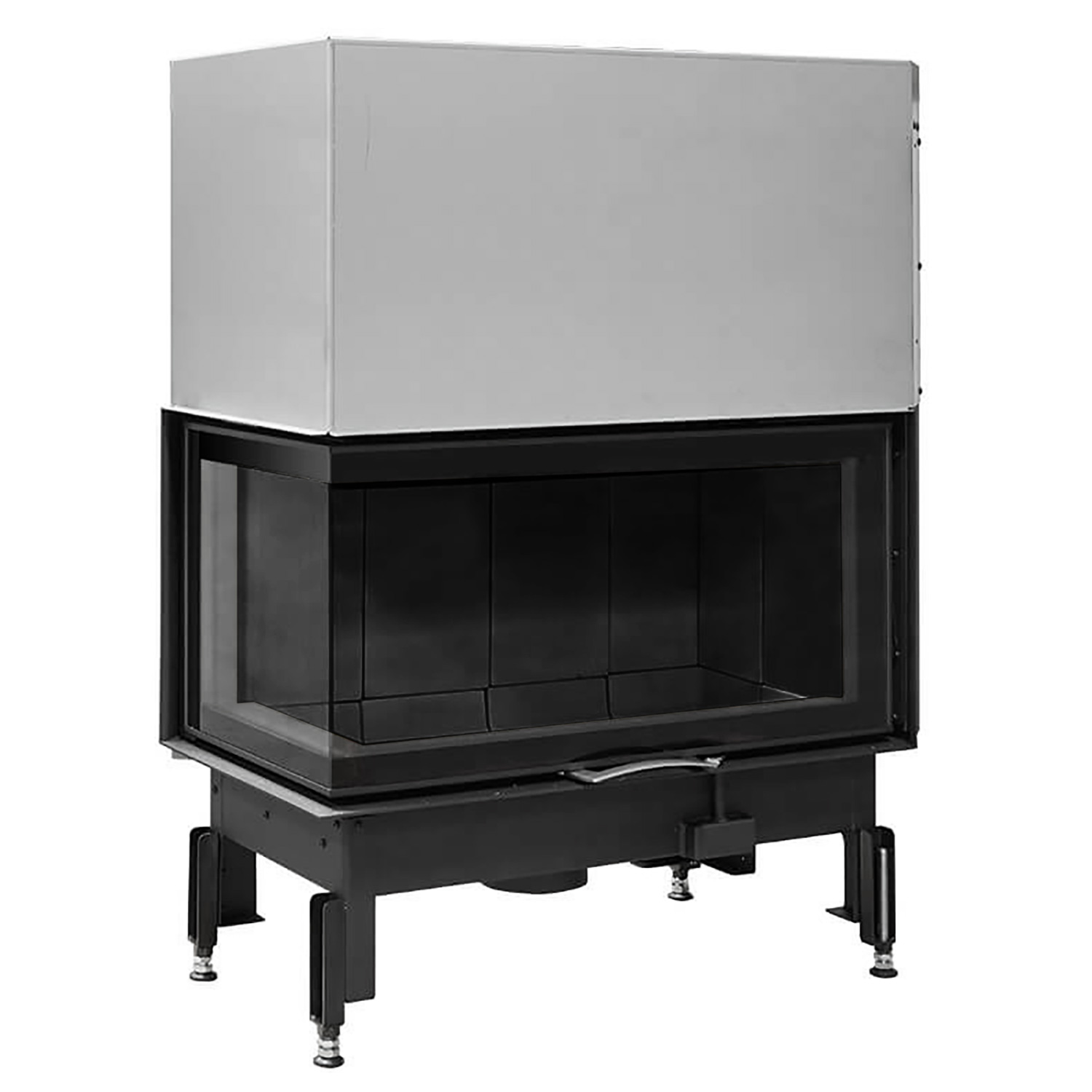 Austroflamm 89x49x45 S 2.0 Insert de cheminée angle gauche foyer noir