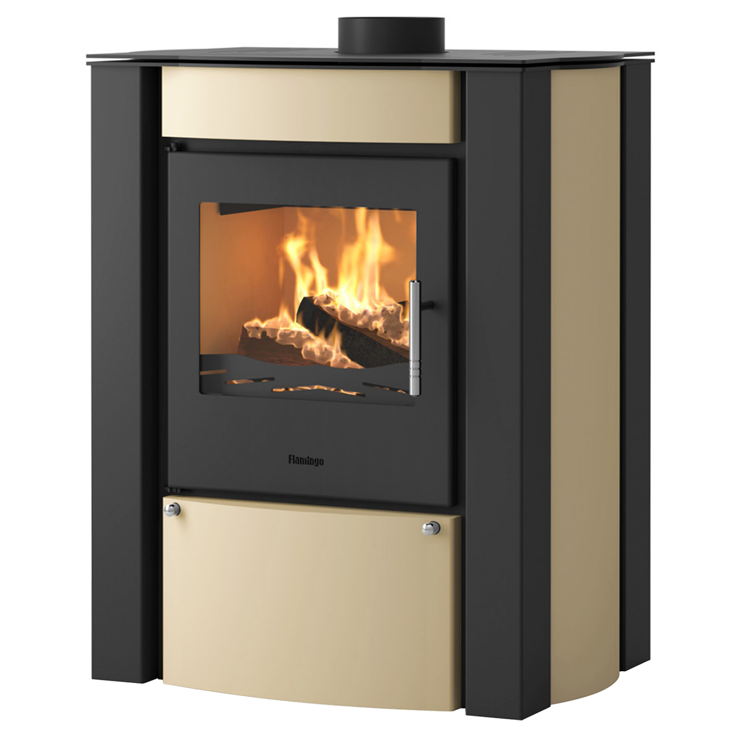Poêle à bois HS Flamingo AMOS Crème