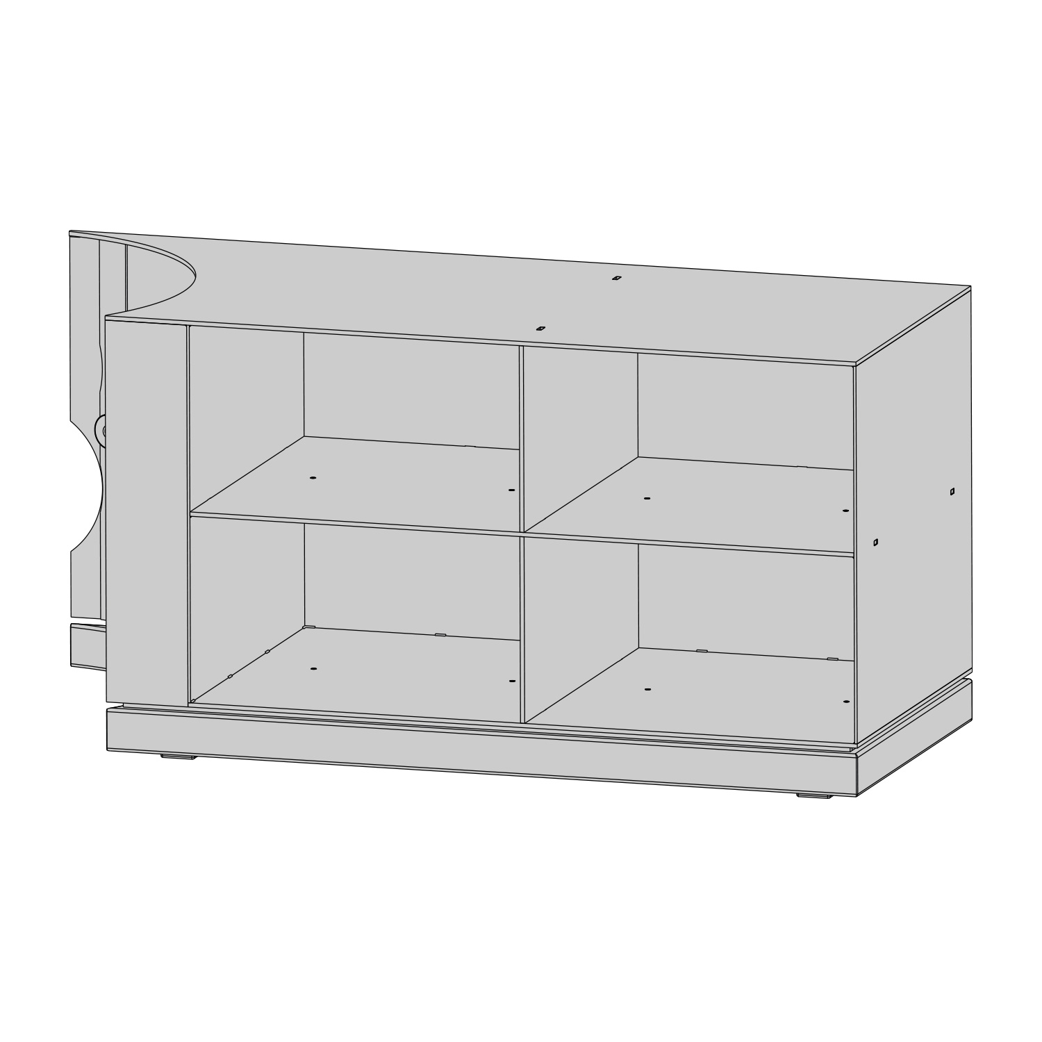 Austroflamm Lux boîte d'appoint droite 68 cm