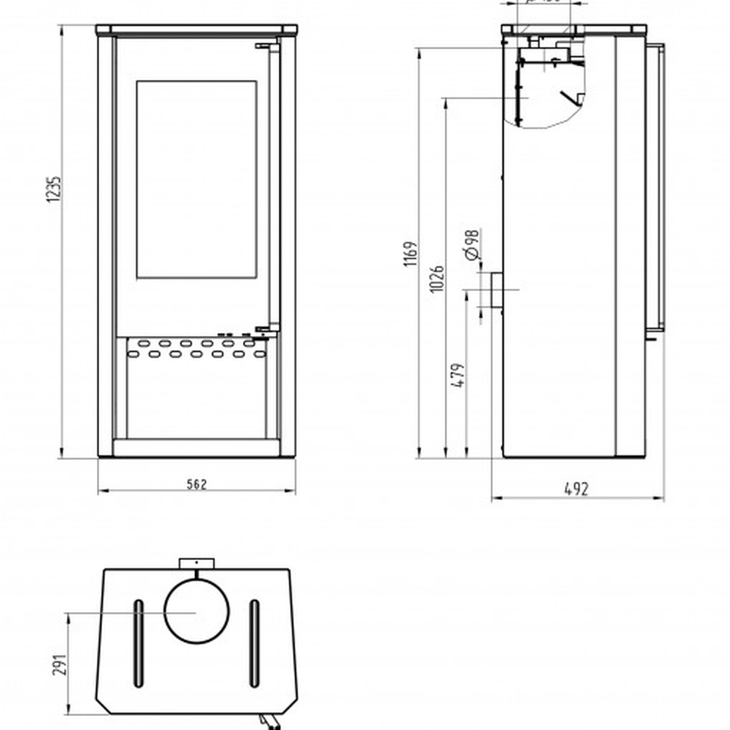 Wamsler poêle à bois « Turon » pierre naturelle