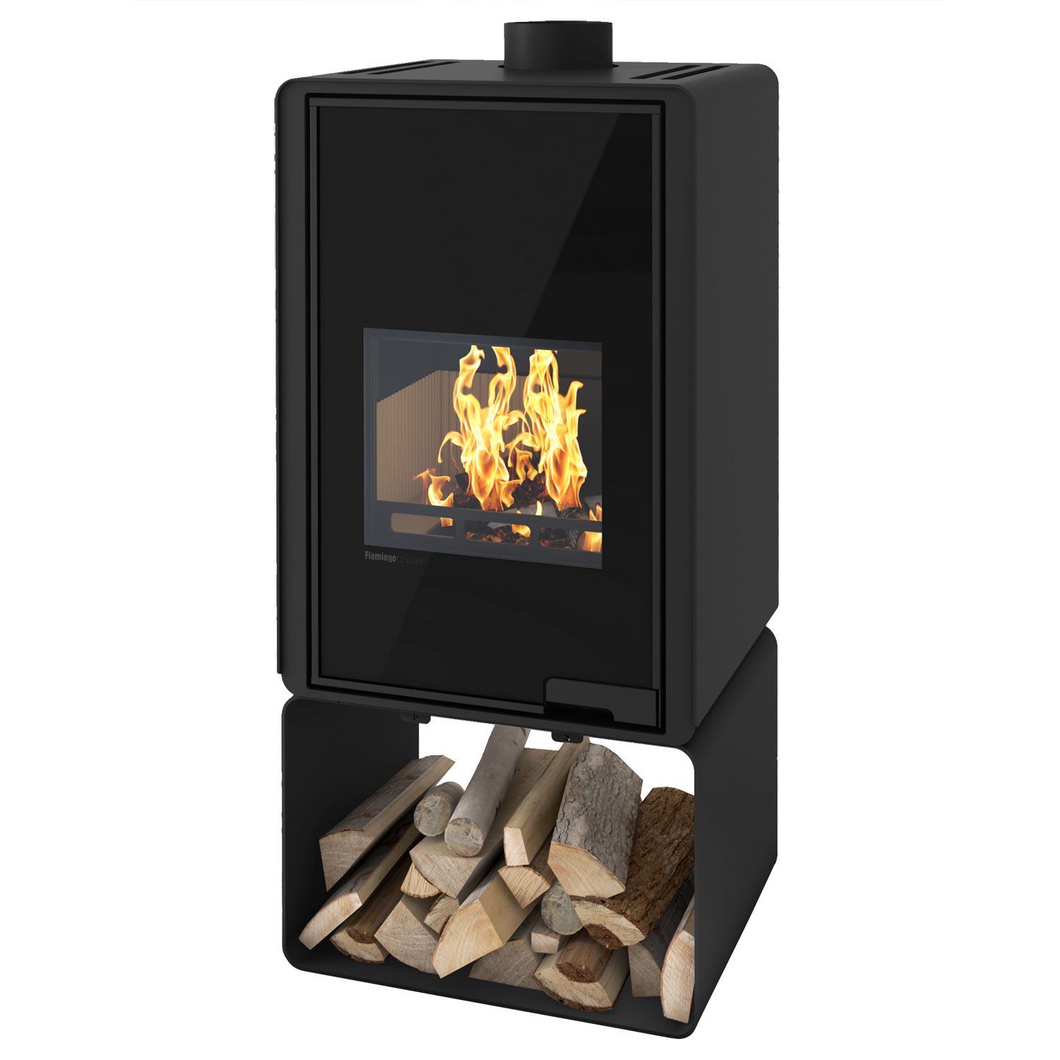 Poêle à bois HS Flamingo Deluxe Pentai Noir