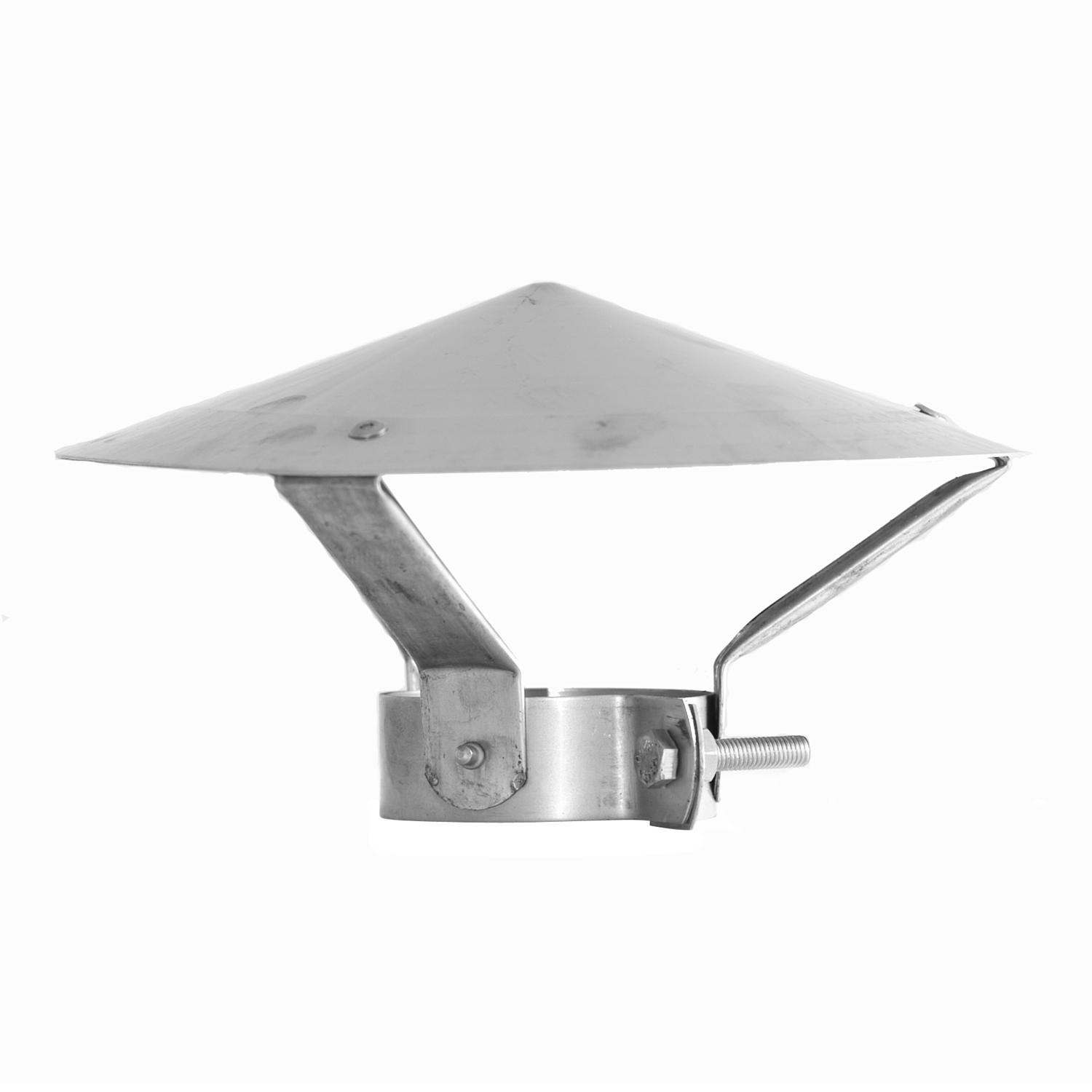 Raik conduit de poêle / tuyau de poêle 80mm - Chapeau de pluie INOX