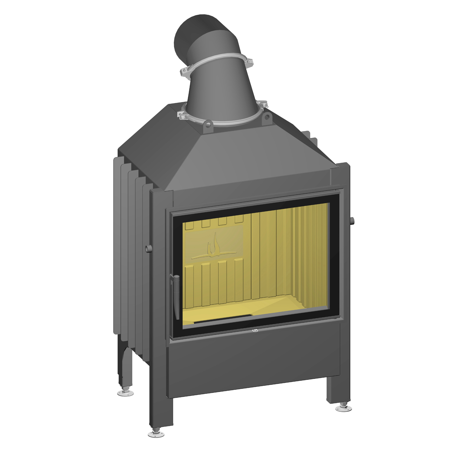 Spartherm Varia 1V-4S RLU insert de cheminée 51 cm à droite