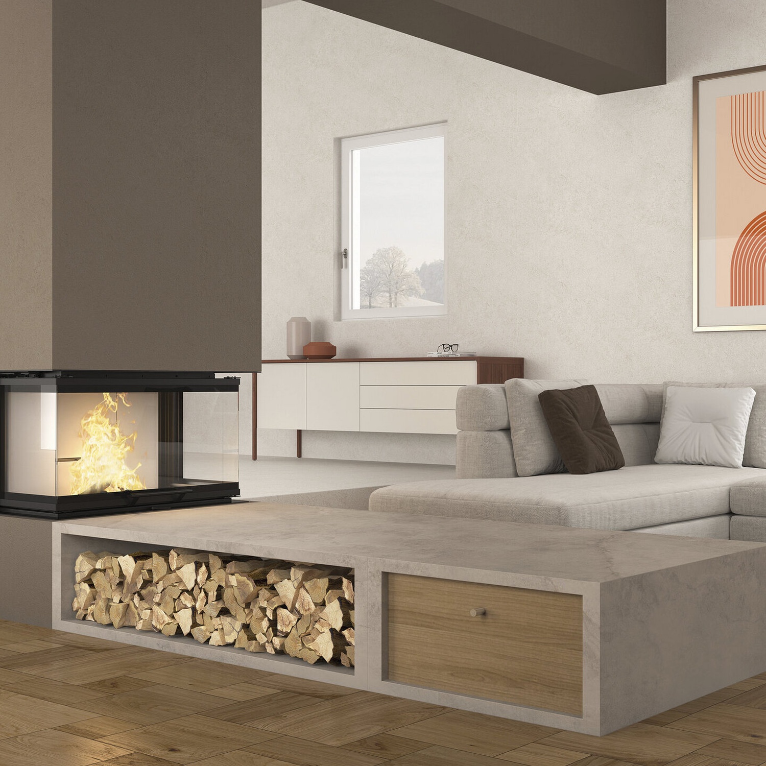 La Nordica MONOBLOCCO 3LC.165 insert de cheminée à bois