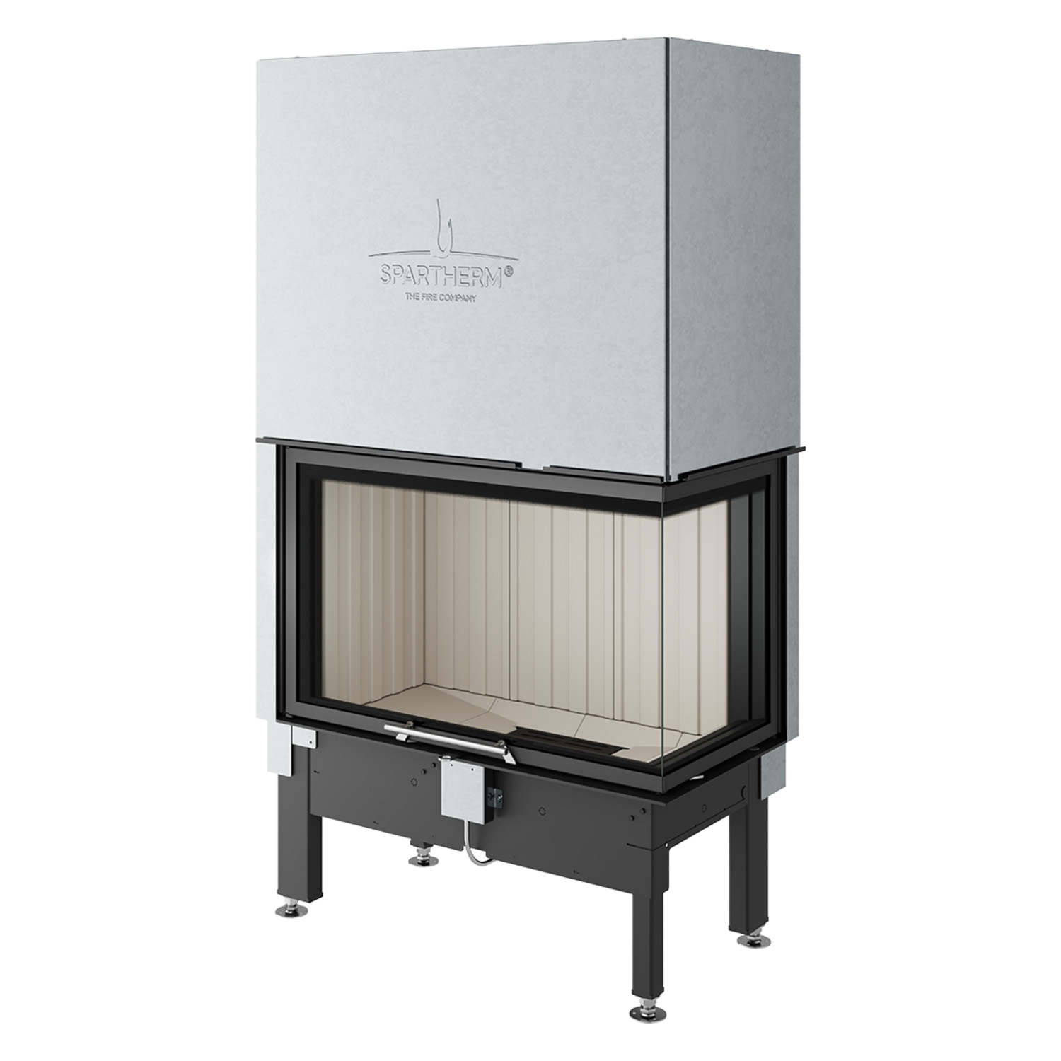 Spartherm Varia 2R-80h 2.0 Insert de cheminée d'angle